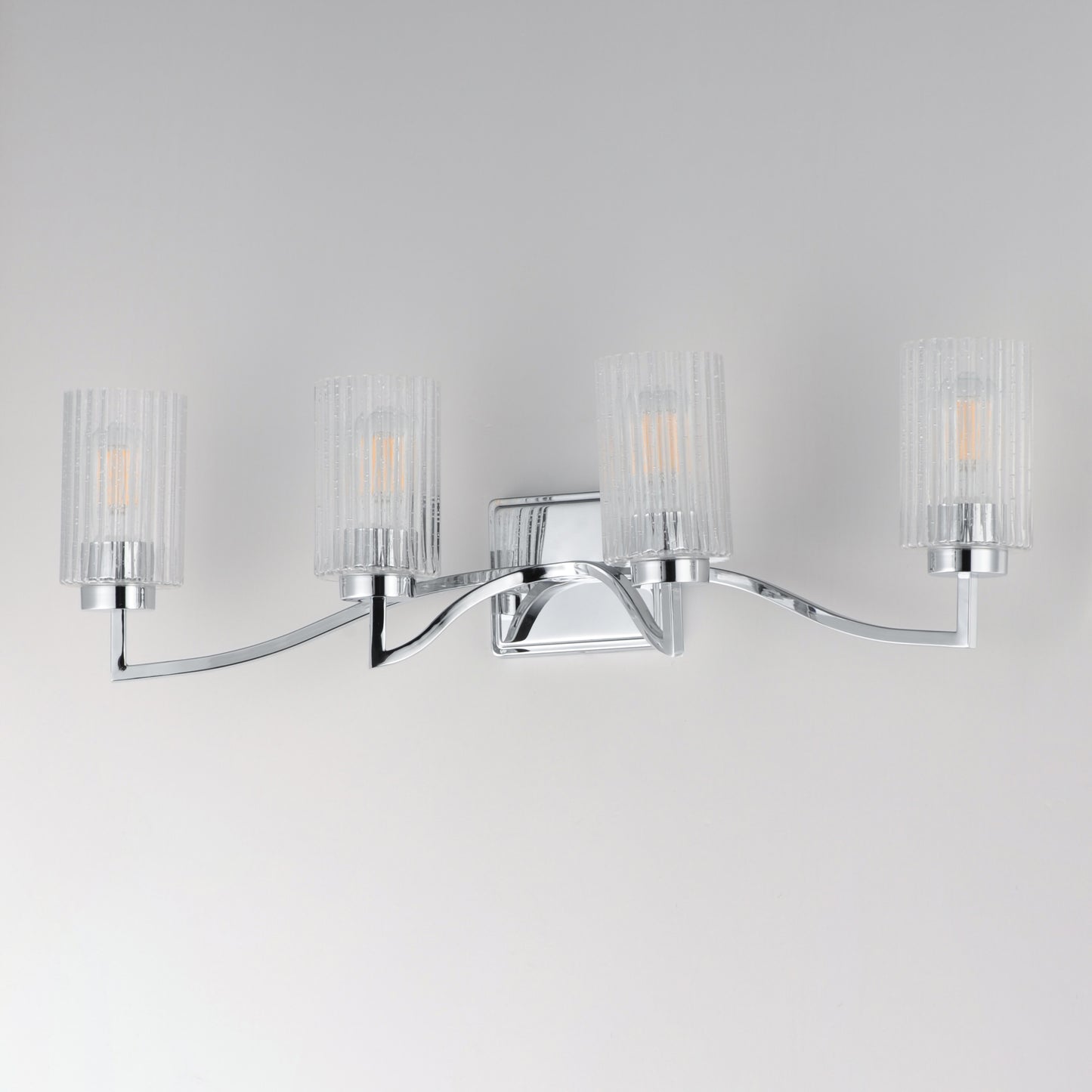 Rigata 4-Light Bath Vanity Polished Nickel by Maxim Lighting