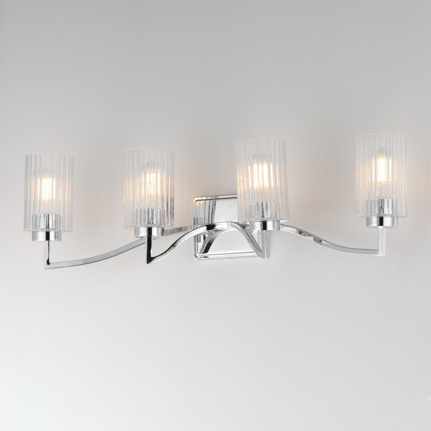 Rigata 4-Light Bath Vanity Polished Nickel by Maxim Lighting