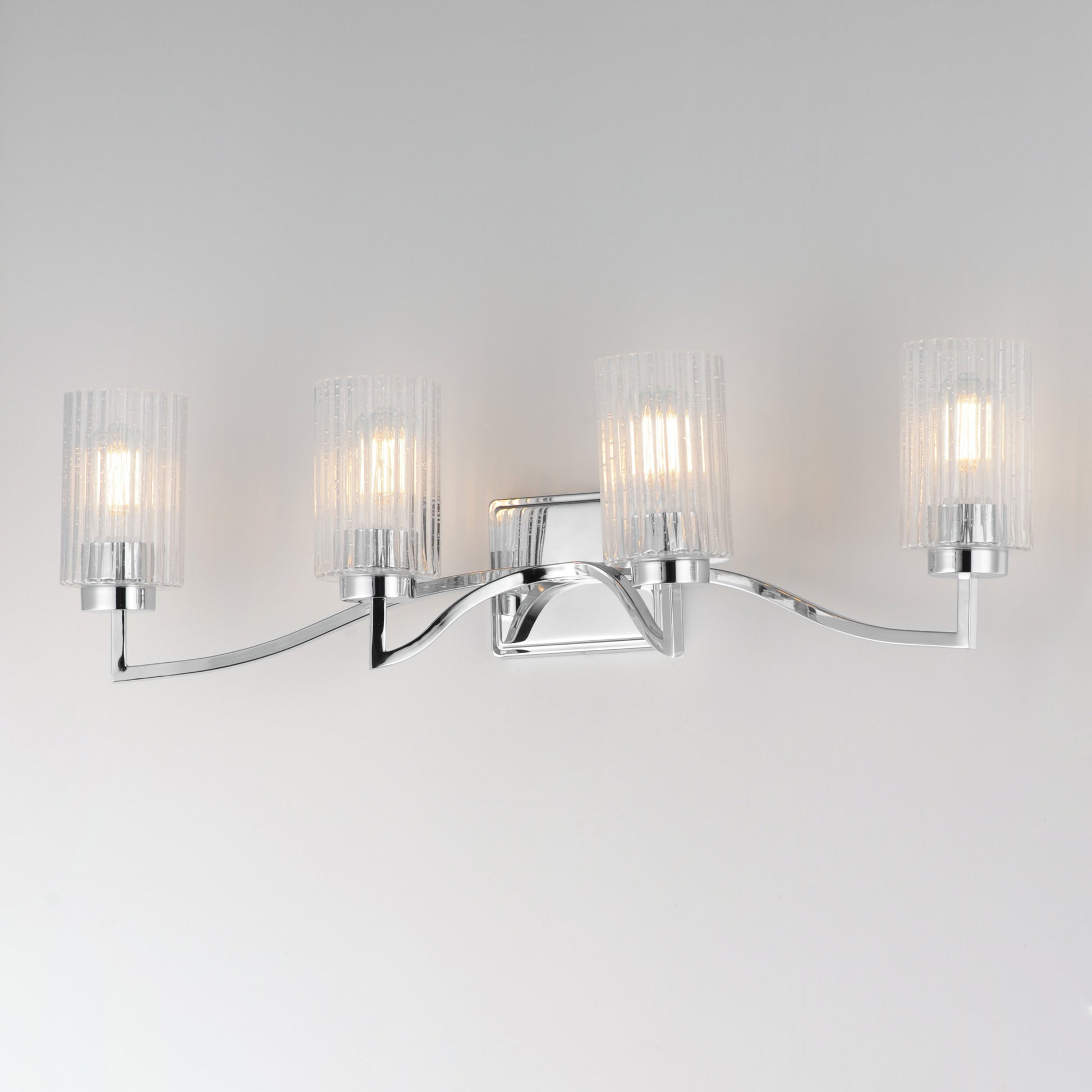 Rigata 4-Light Bath Vanity Polished Nickel by Maxim Lighting