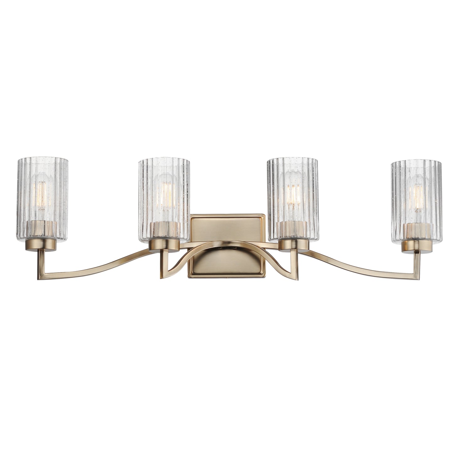 Rigata 4-Light Bath Vanity Satin Champagne by Maxim Lighting