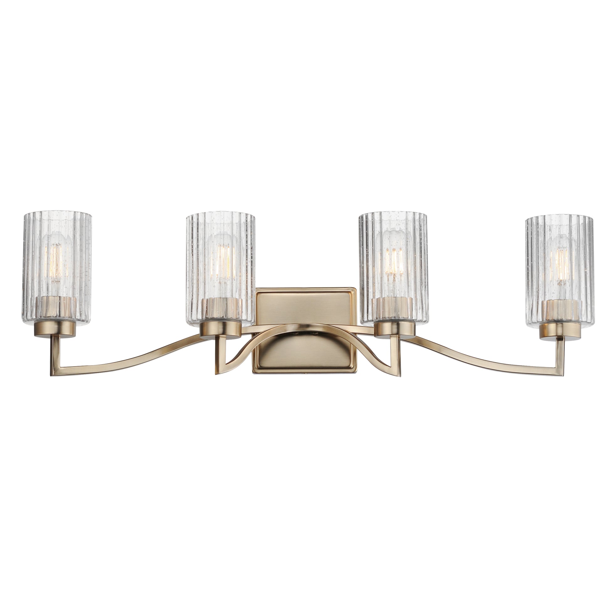 Rigata 4-Light Bath Vanity Satin Champagne by Maxim Lighting