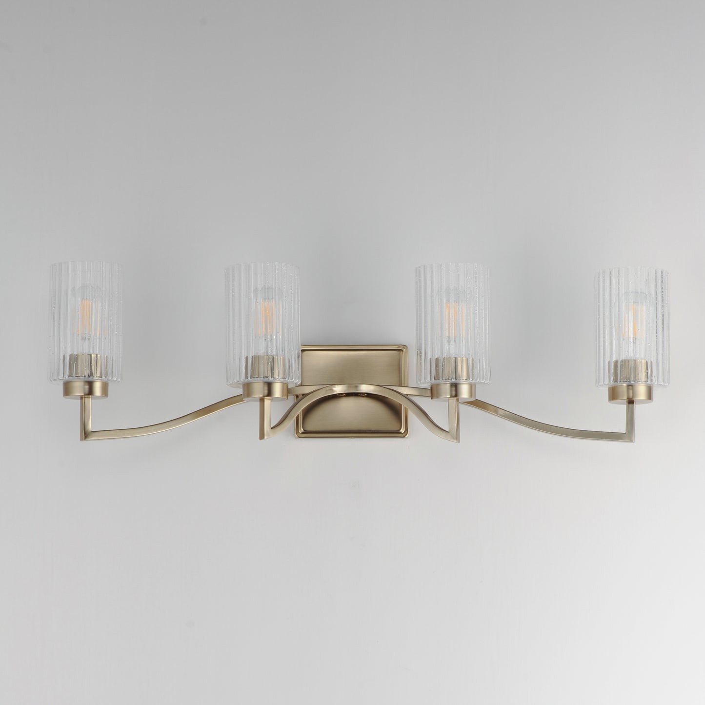 Rigata 4-Light Bath Vanity Satin Champagne by Maxim Lighting