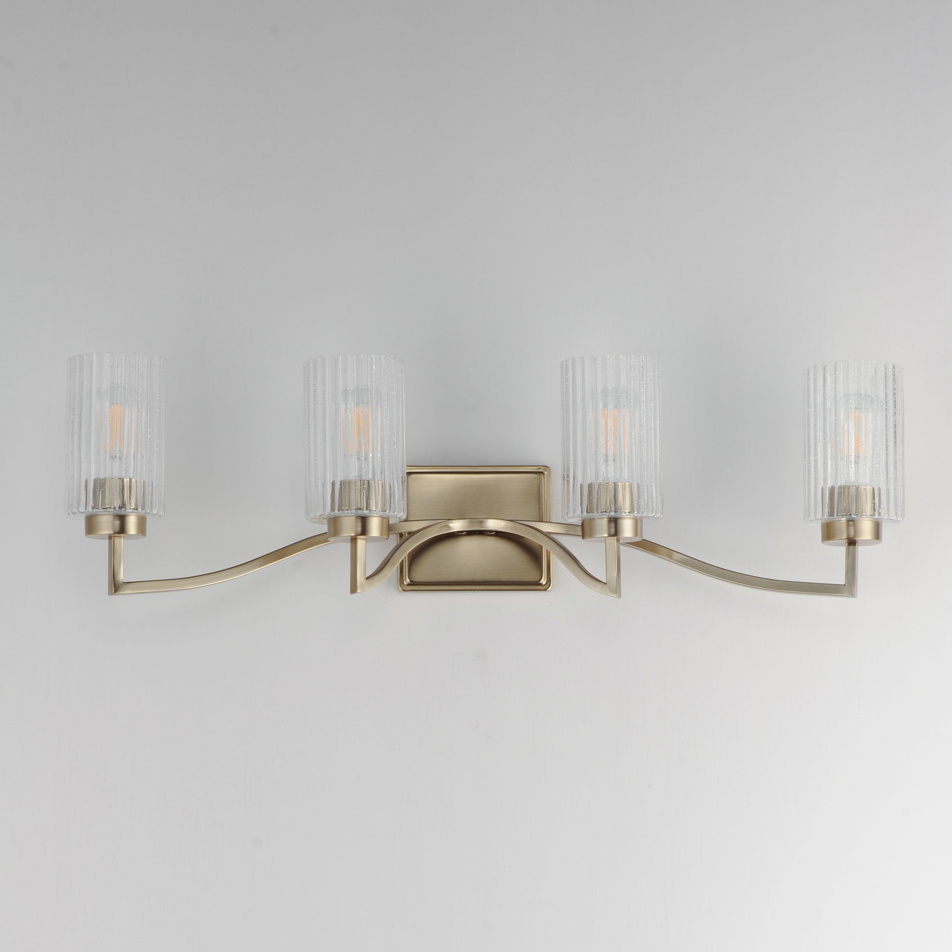 Rigata 4-Light Bath Vanity Satin Champagne by Maxim Lighting