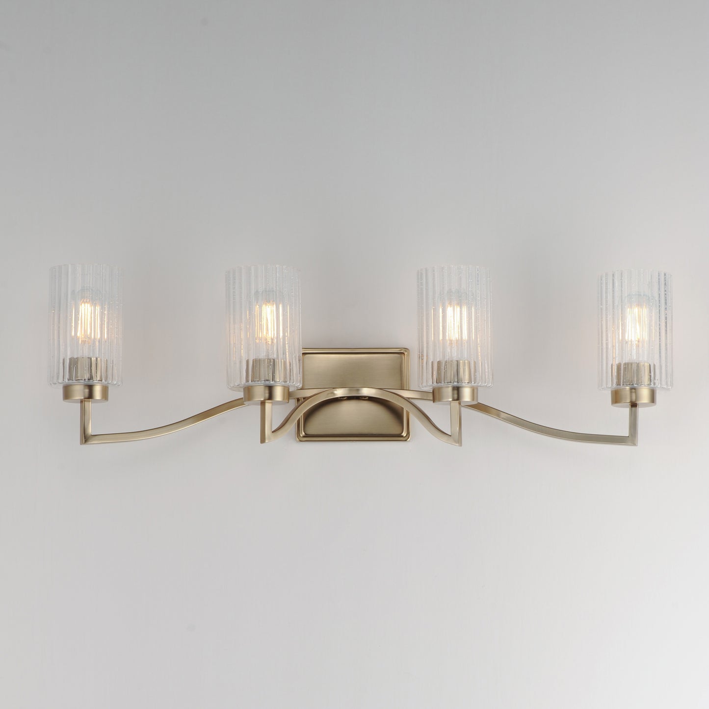 Rigata 4-Light Bath Vanity Satin Champagne by Maxim Lighting