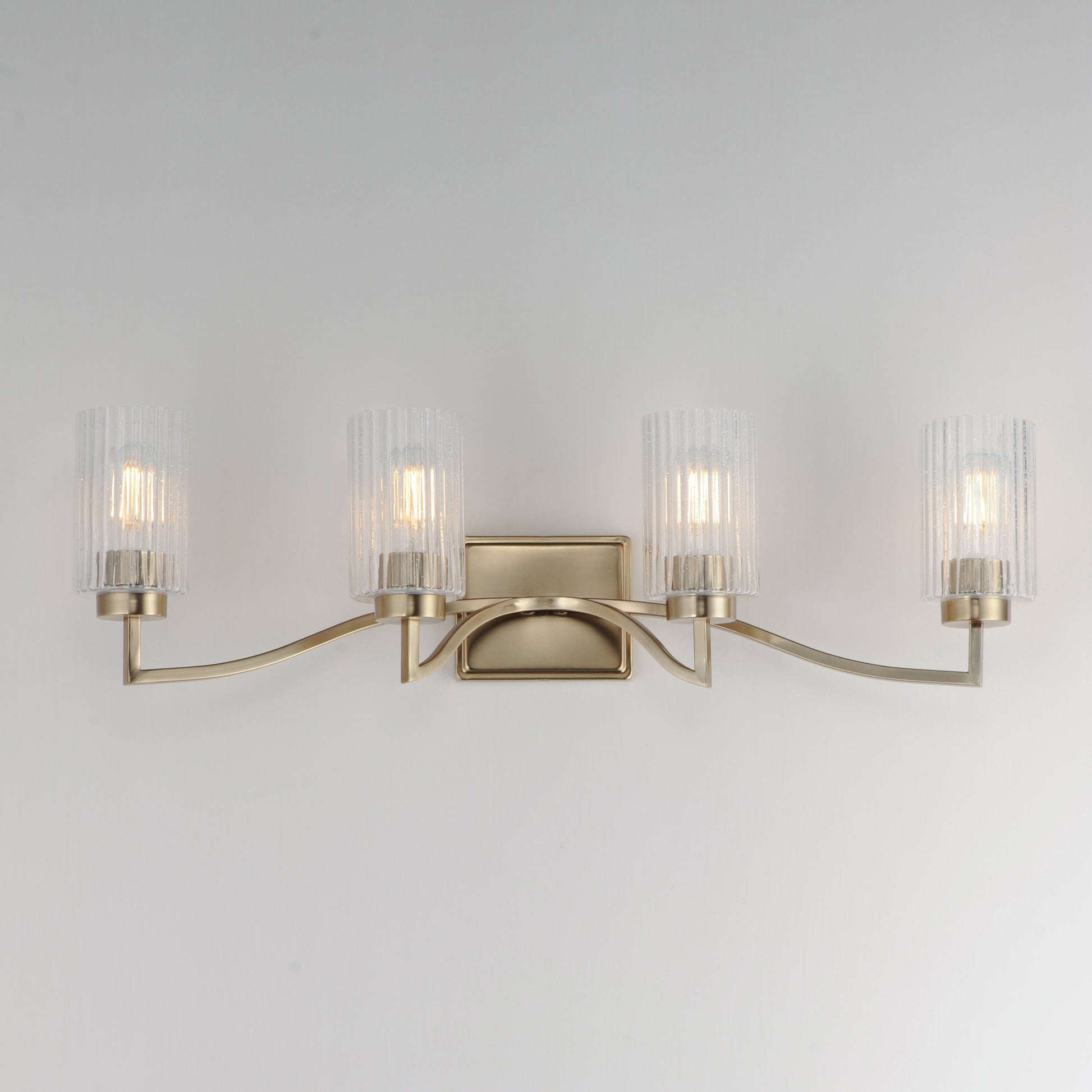 Rigata 4-Light Bath Vanity Satin Champagne by Maxim Lighting