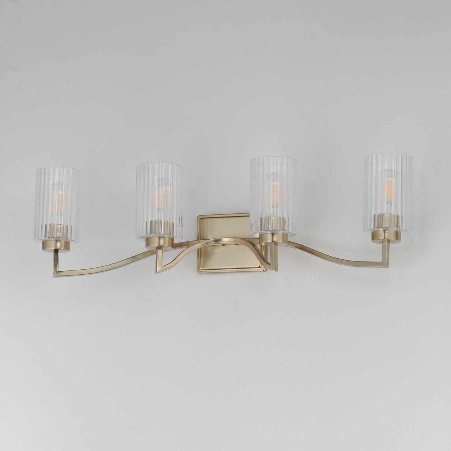Rigata 4-Light Bath Vanity Satin Champagne by Maxim Lighting