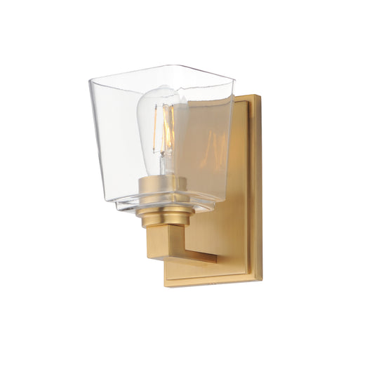 Cubos Wall Sconce Natural Aged Brass by Maxim Lighting