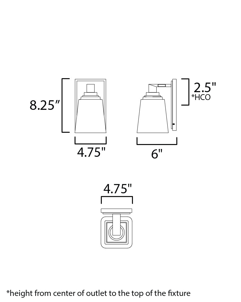 Cubos Wall Sconce Polished Chrome by Maxim Lighting