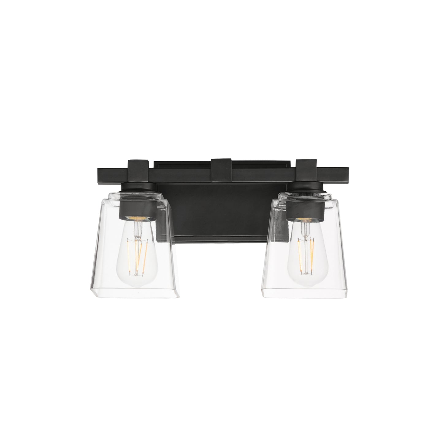 Cubos 2-Light Wall Sconce Black by Maxim Lighting