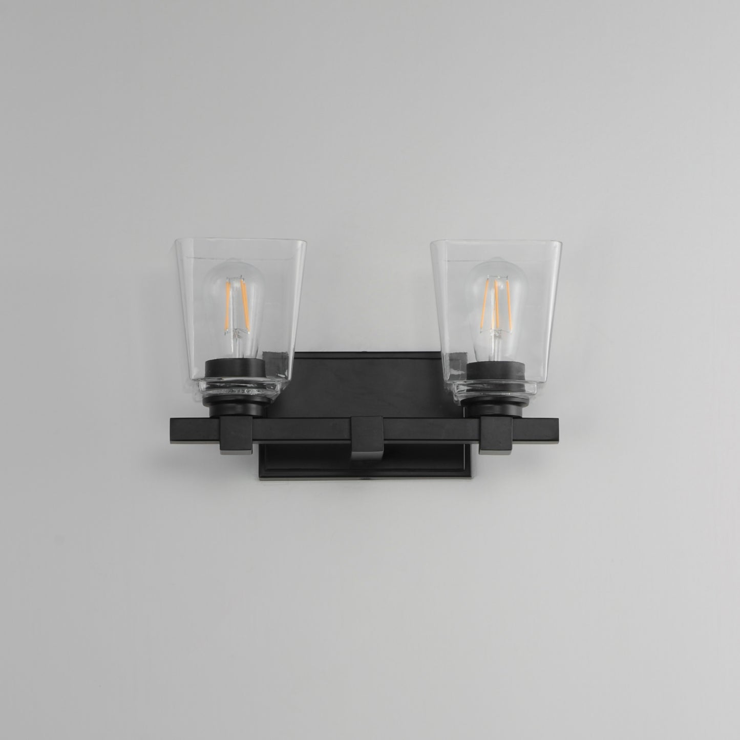 Cubos 2-Light Wall Sconce Black by Maxim Lighting