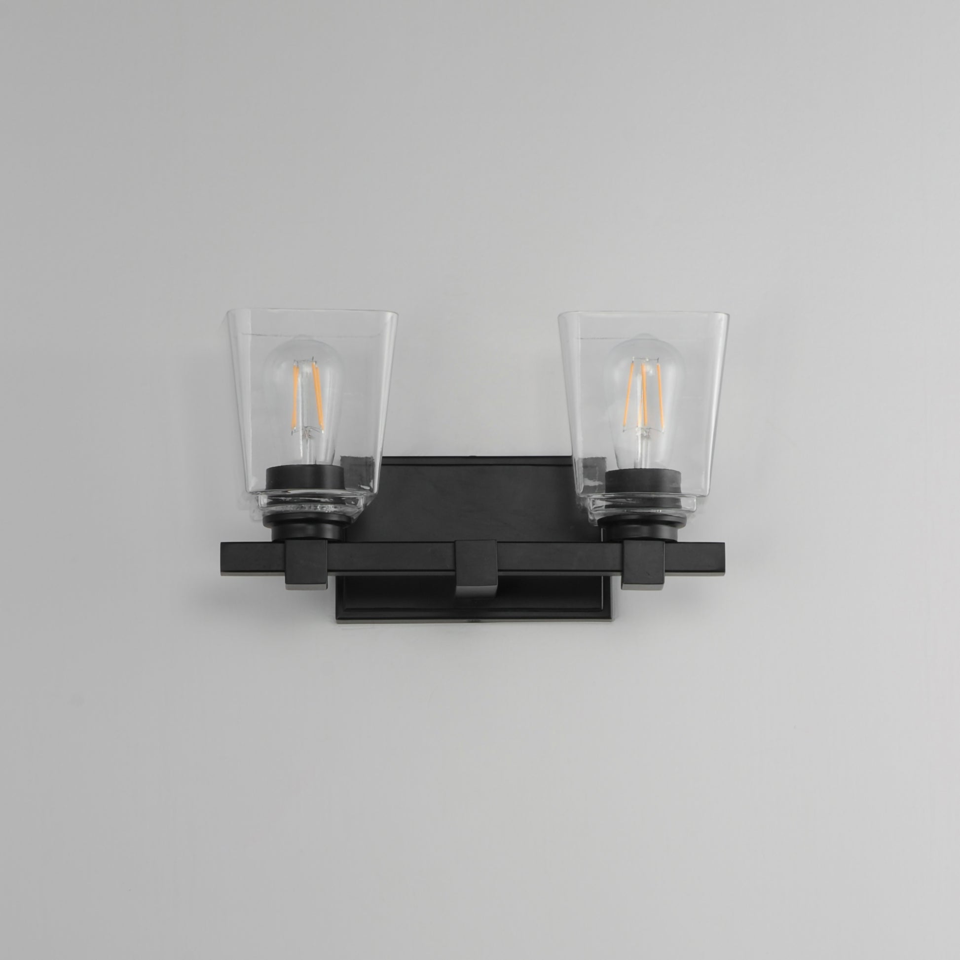 Cubos 2-Light Wall Sconce Black by Maxim Lighting