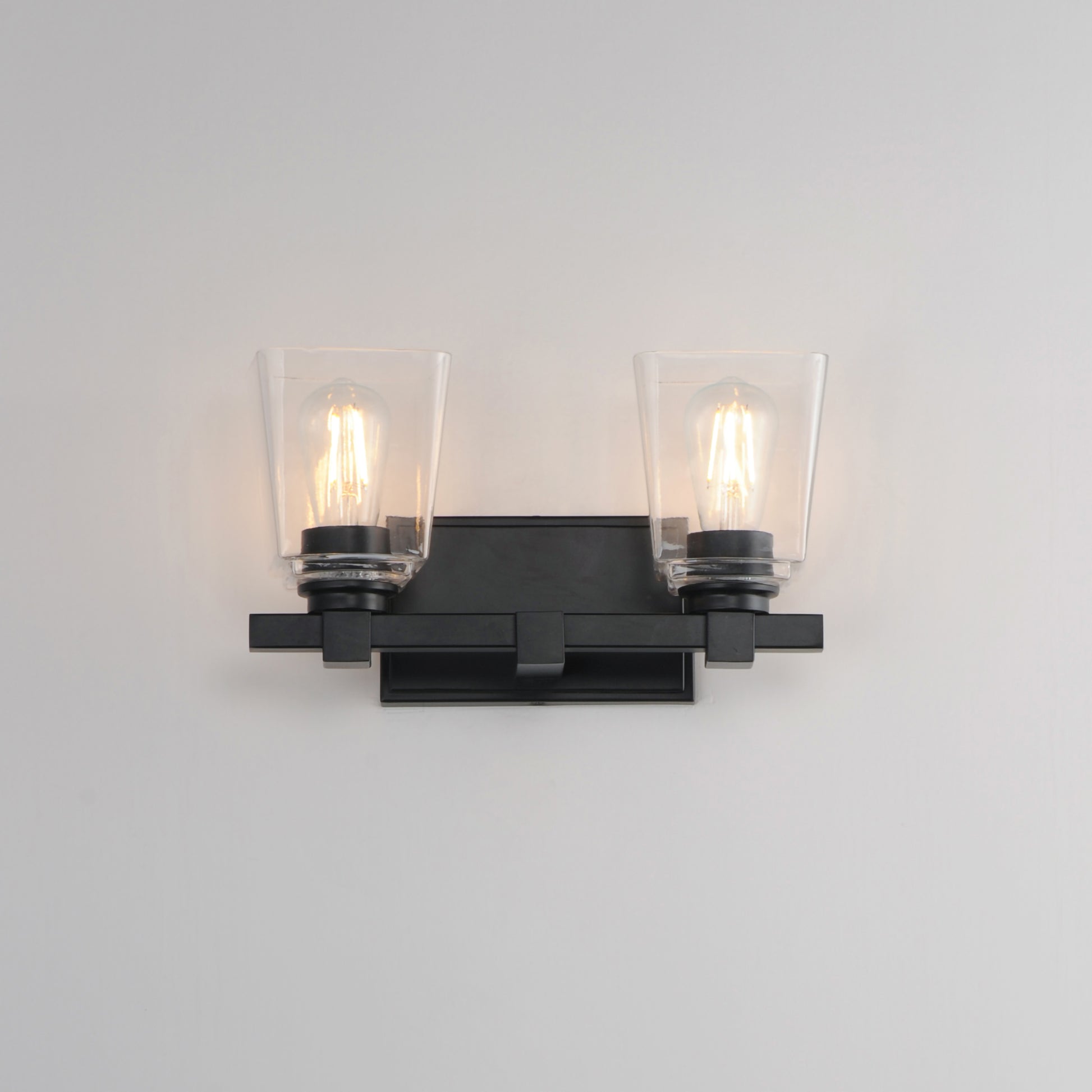 Cubos 2-Light Wall Sconce Black by Maxim Lighting