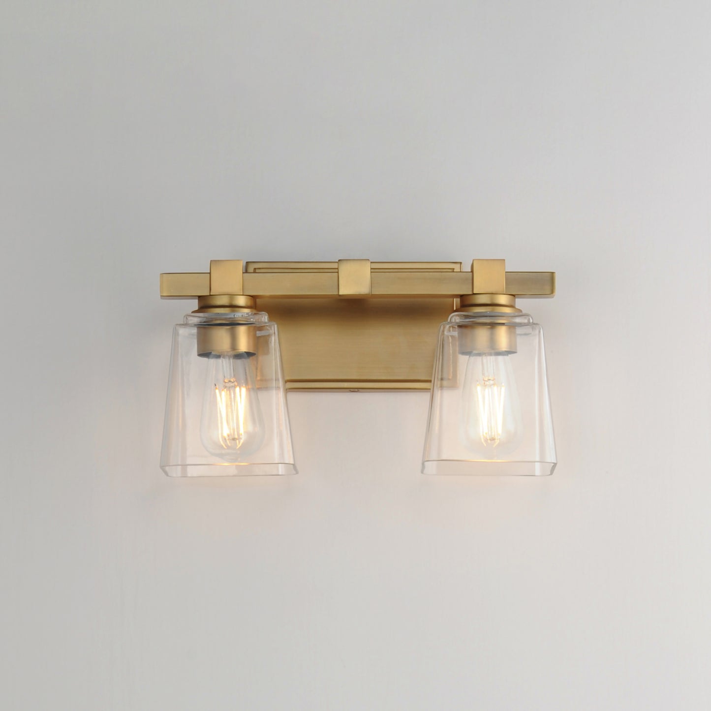 Cubos 2-Light Wall Sconce Natural Aged Brass by Maxim Lighting