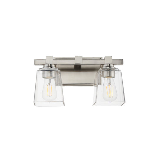 Cubos 2-Light Wall Sconce Satin Nickel by Maxim Lighting