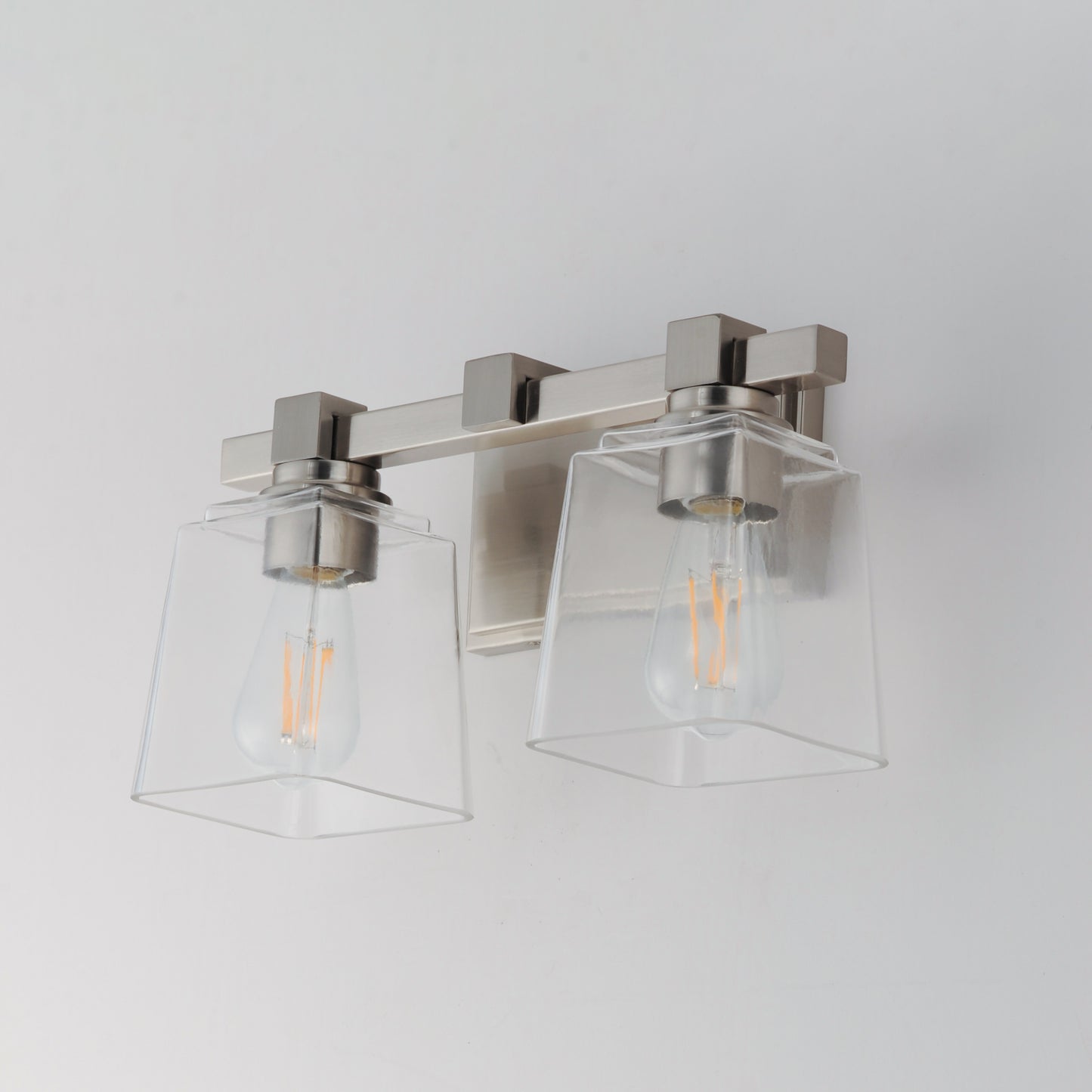 Cubos 2-Light Wall Sconce Satin Nickel by Maxim Lighting