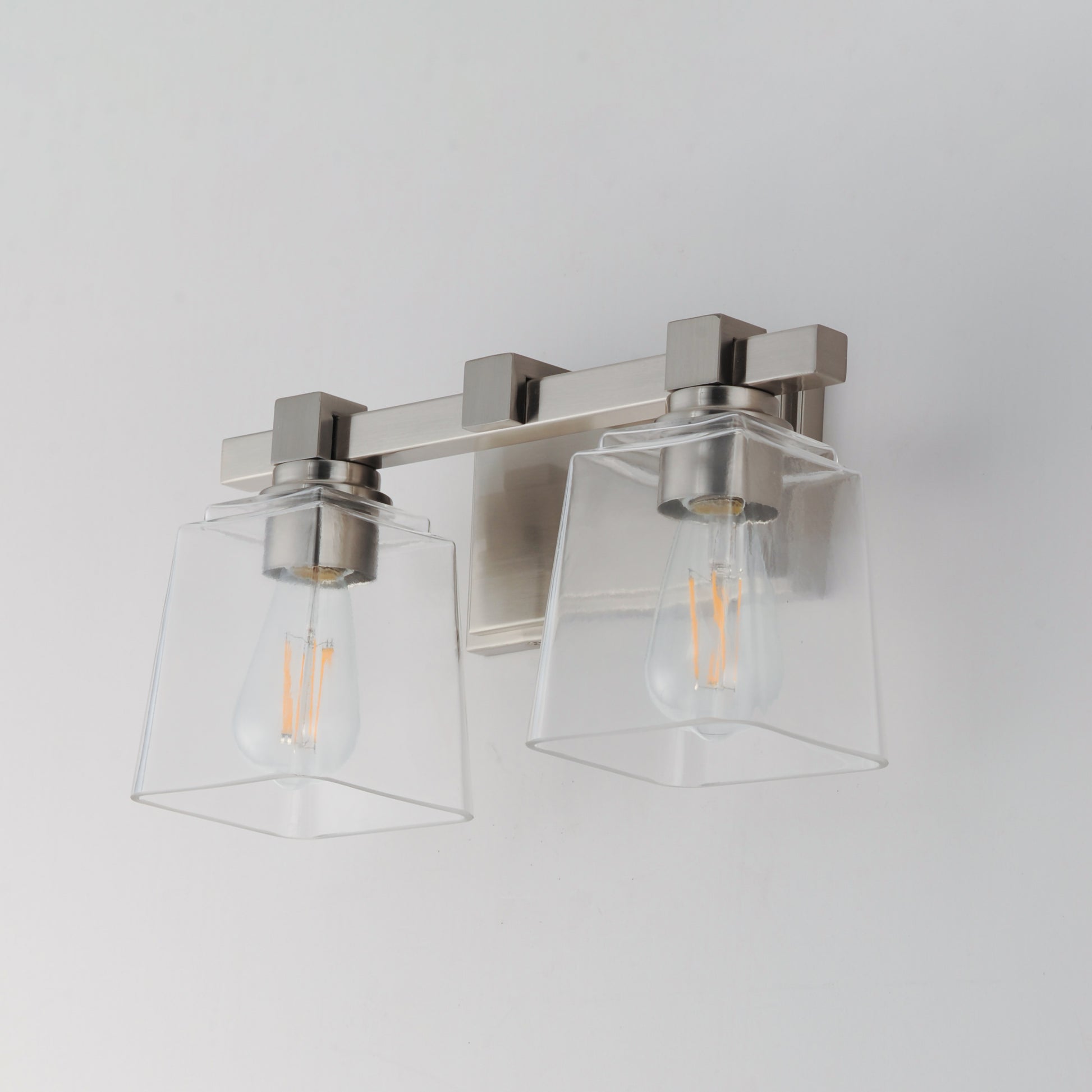 Cubos 2-Light Wall Sconce Satin Nickel by Maxim Lighting