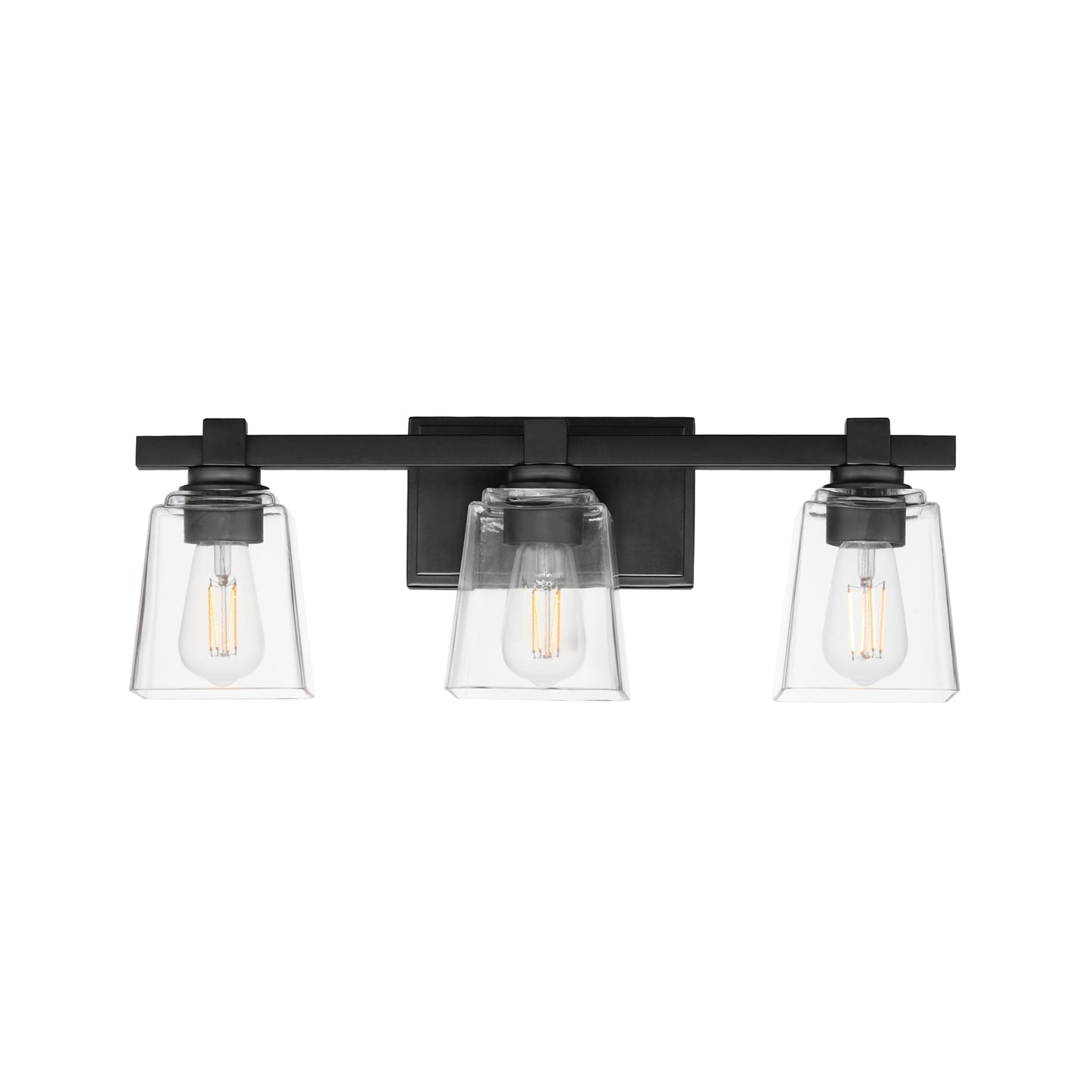 Cubos 3-Light Bath Vanity Black by Maxim Lighting