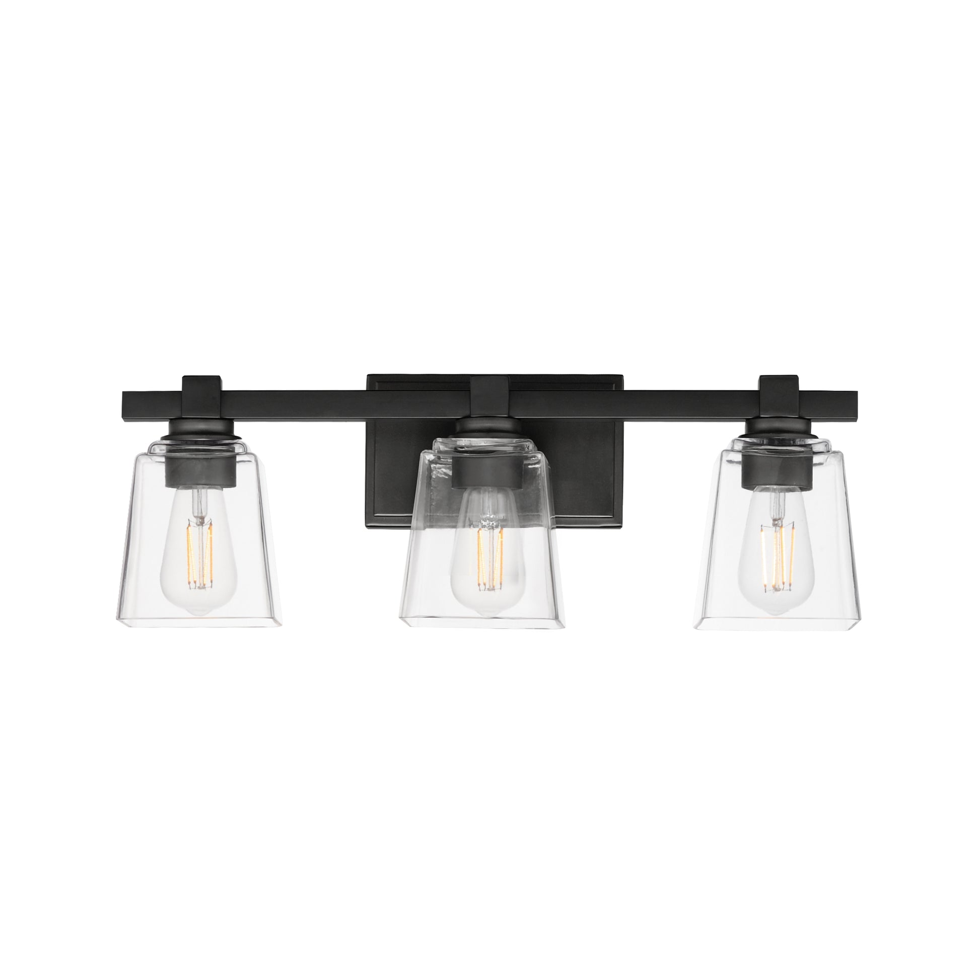 Cubos 3-Light Bath Vanity Black by Maxim Lighting