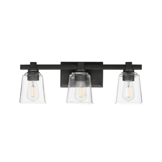 Cubos 3-Light Bath Vanity Black by Maxim Lighting