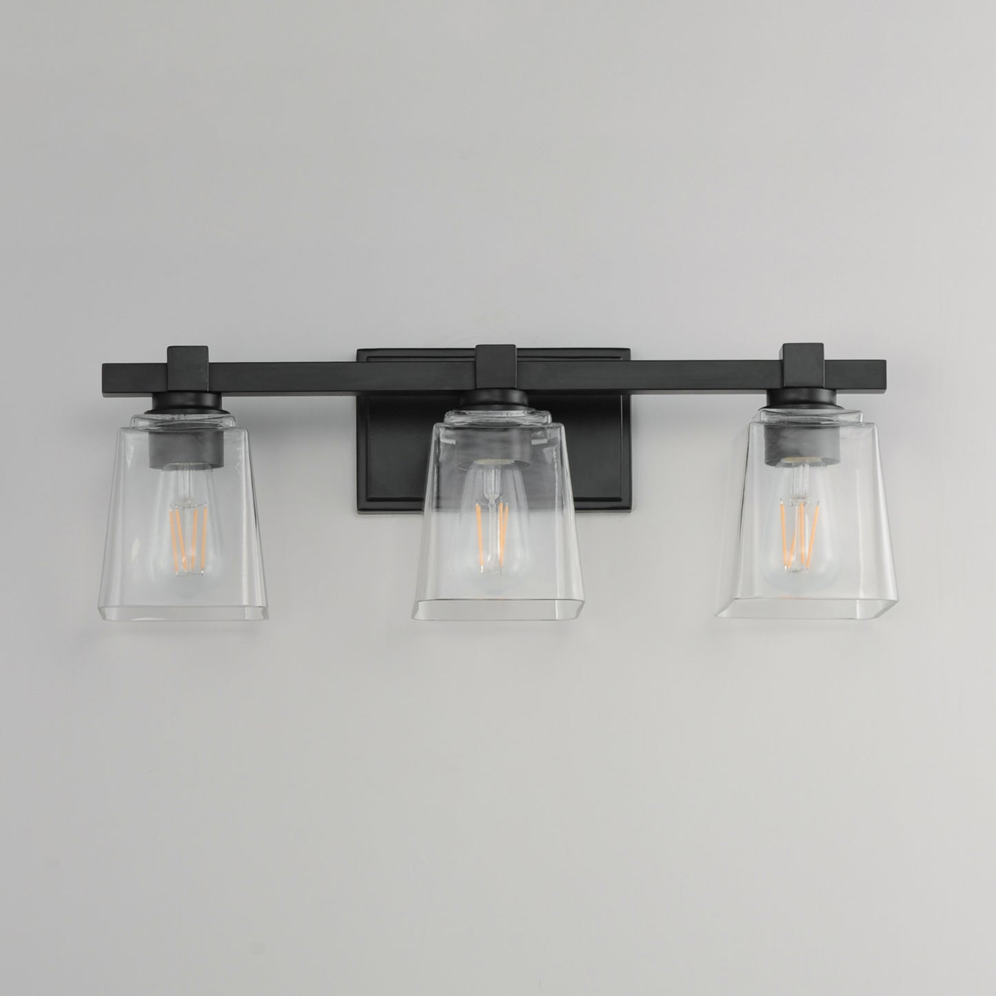 Cubos 3-Light Bath Vanity Black by Maxim Lighting