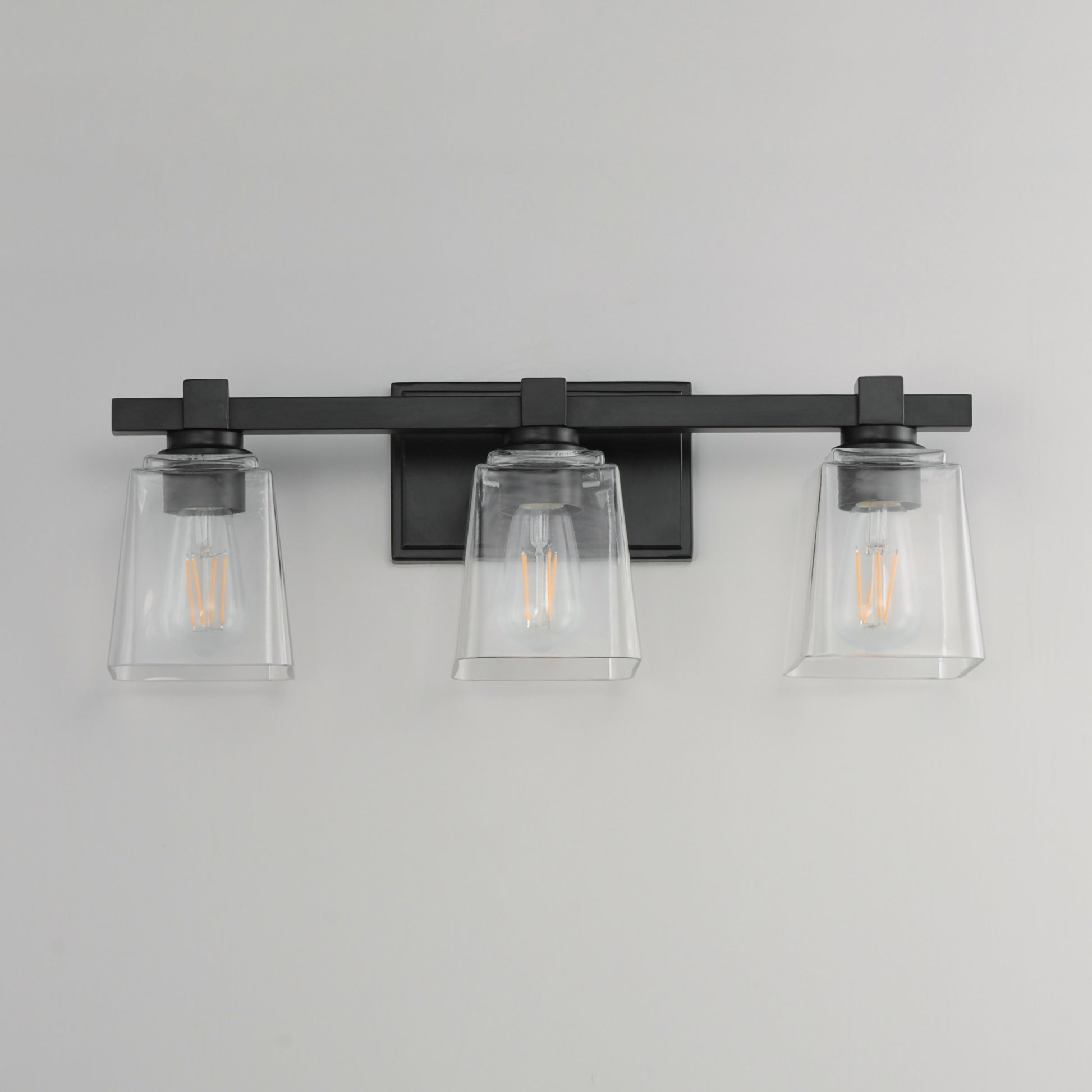 Cubos 3-Light Bath Vanity Black by Maxim Lighting