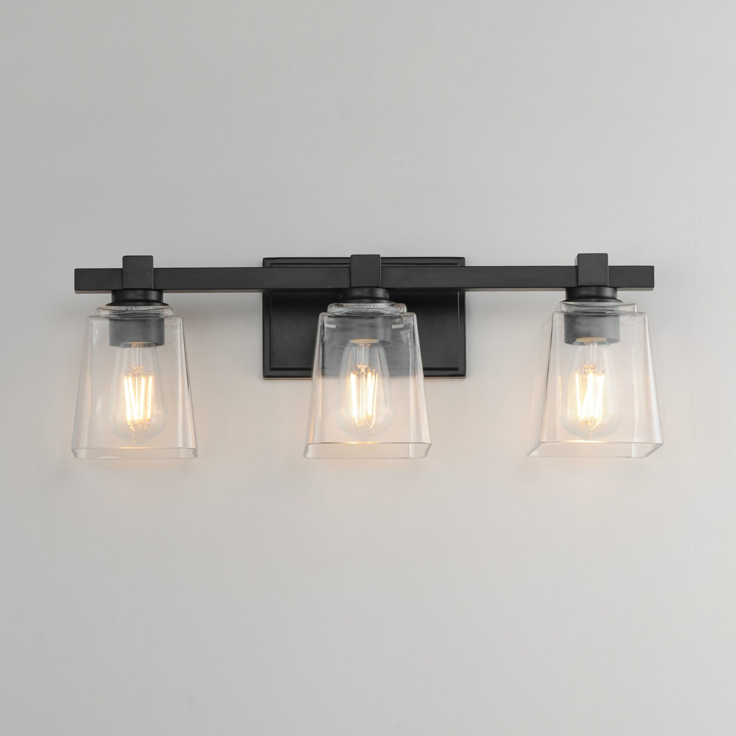 Cubos 3-Light Bath Vanity Black by Maxim Lighting