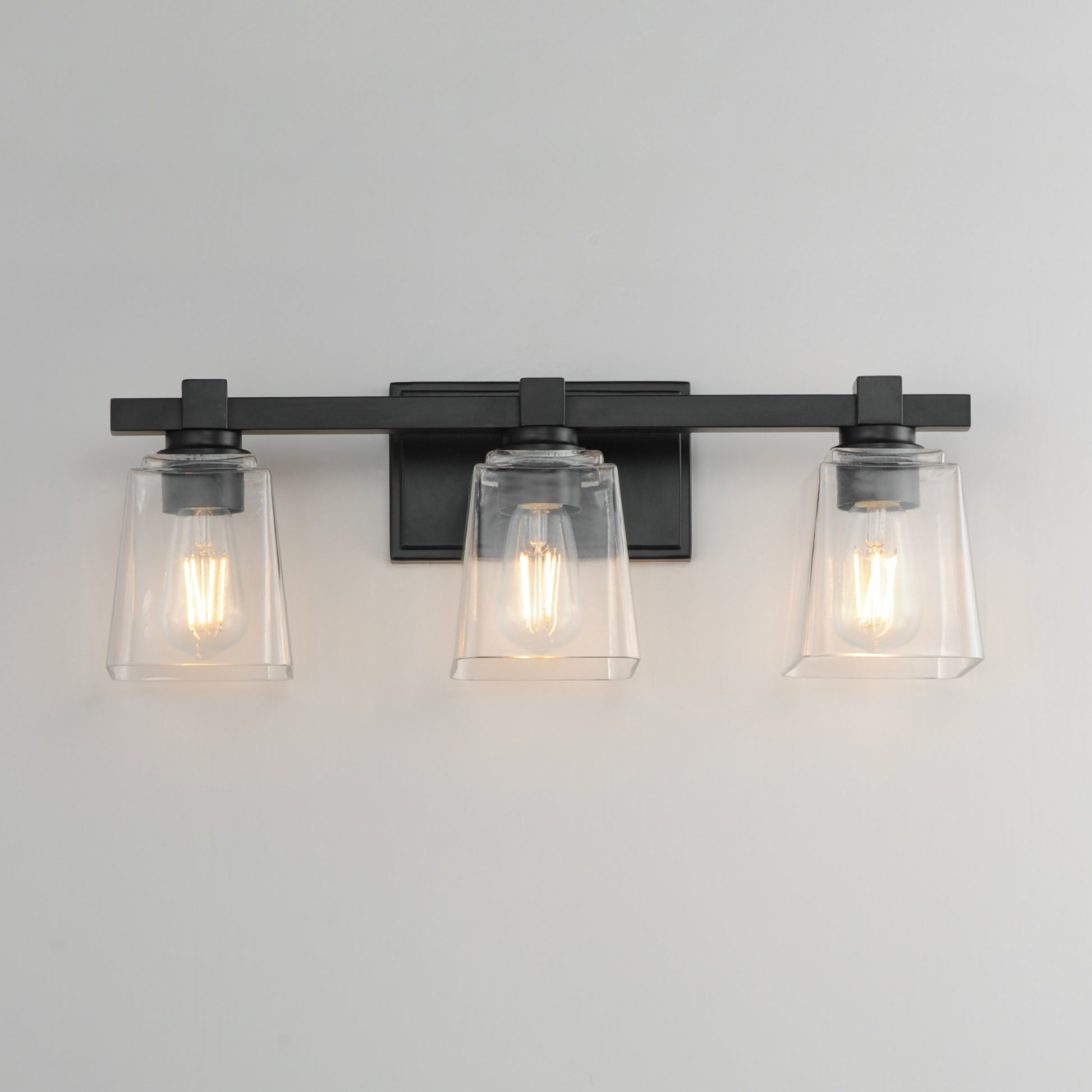 Cubos 3-Light Bath Vanity Black by Maxim Lighting