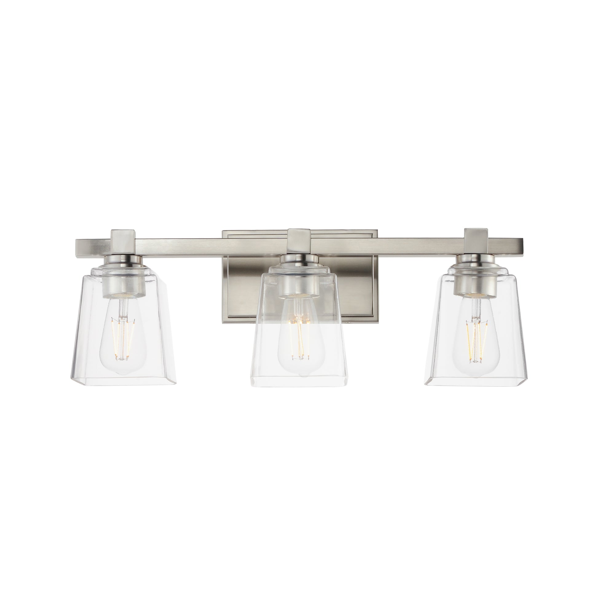 Cubos 3-Light Bath Vanity Satin Nickel by Maxim Lighting