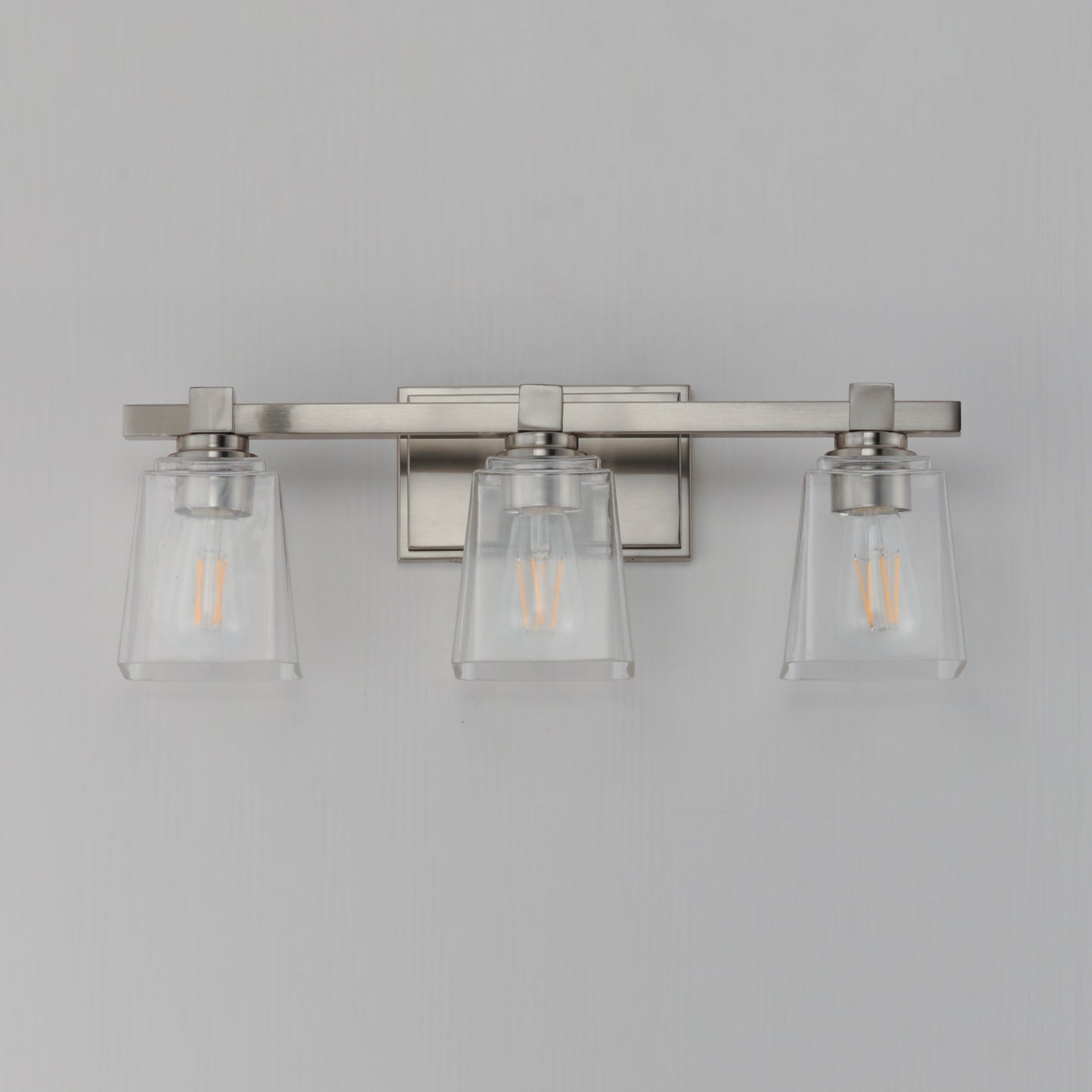 Cubos 3-Light Bath Vanity Satin Nickel by Maxim Lighting
