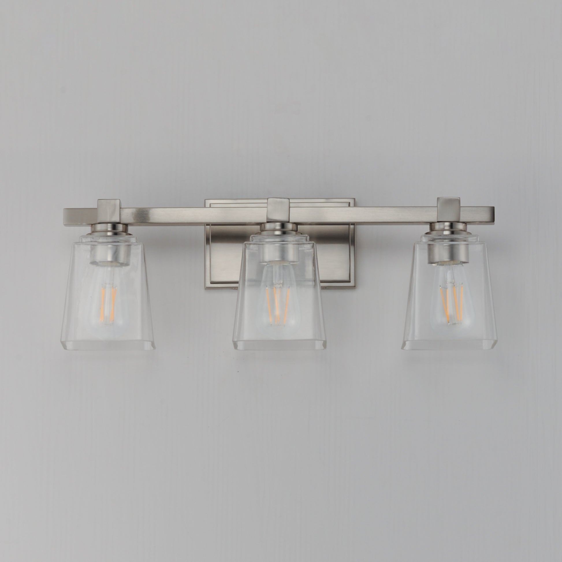Cubos 3-Light Bath Vanity Satin Nickel by Maxim Lighting