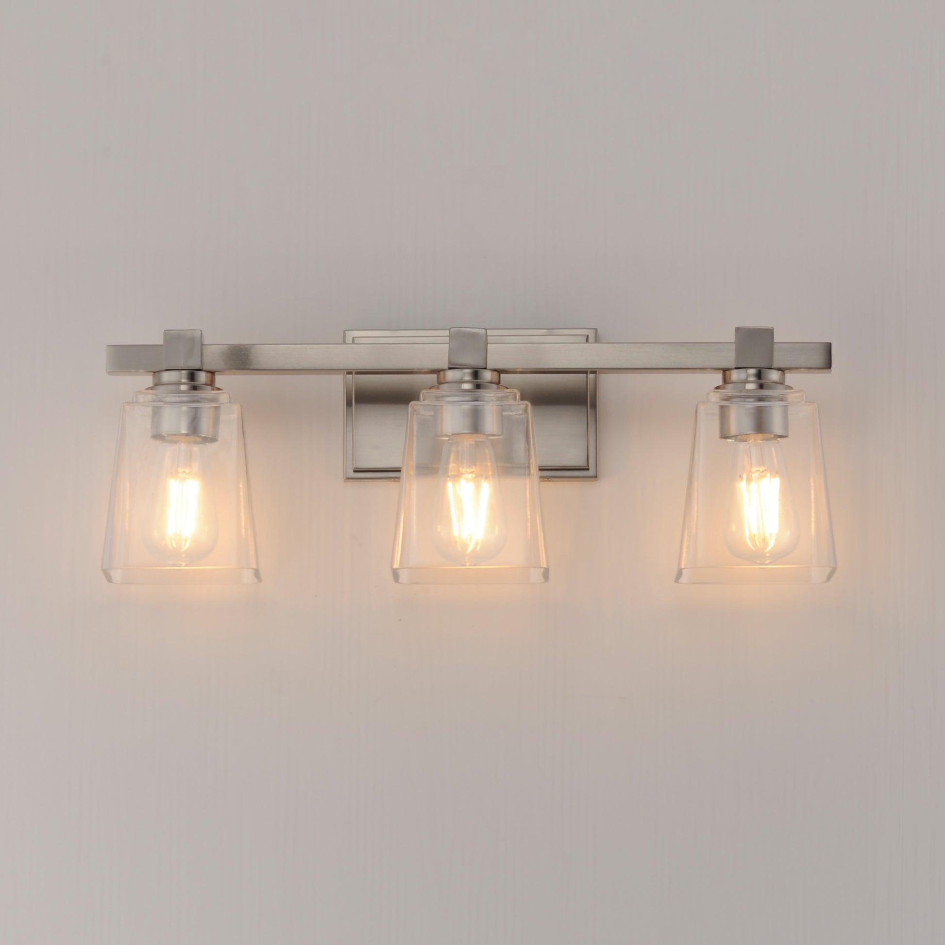 Cubos 3-Light Bath Vanity Satin Nickel by Maxim Lighting