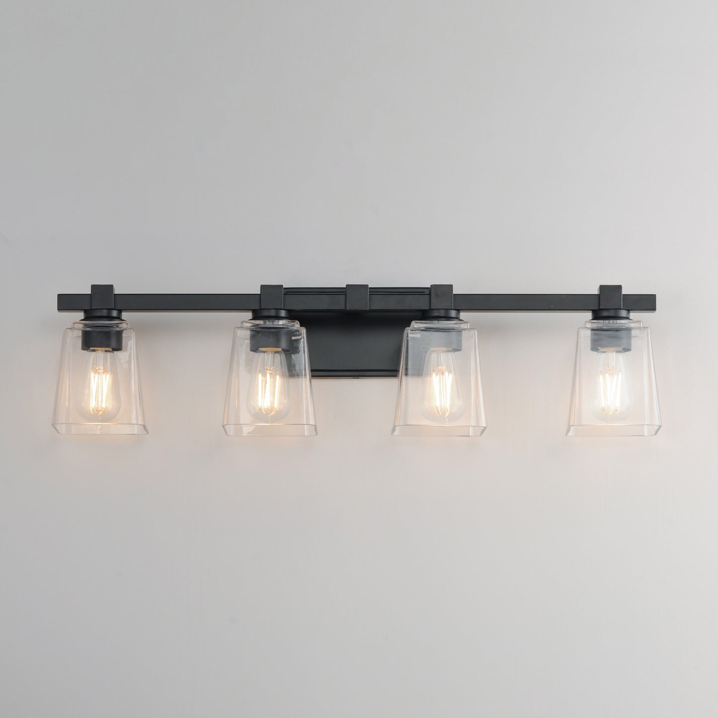 Cubos 4-Light Bath Vanity Black by Maxim Lighting