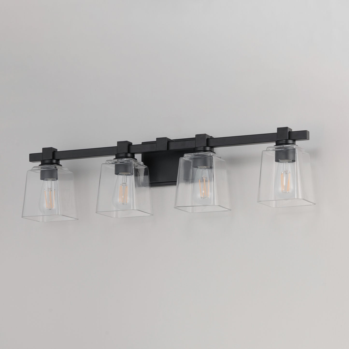 Cubos 4-Light Bath Vanity Black by Maxim Lighting
