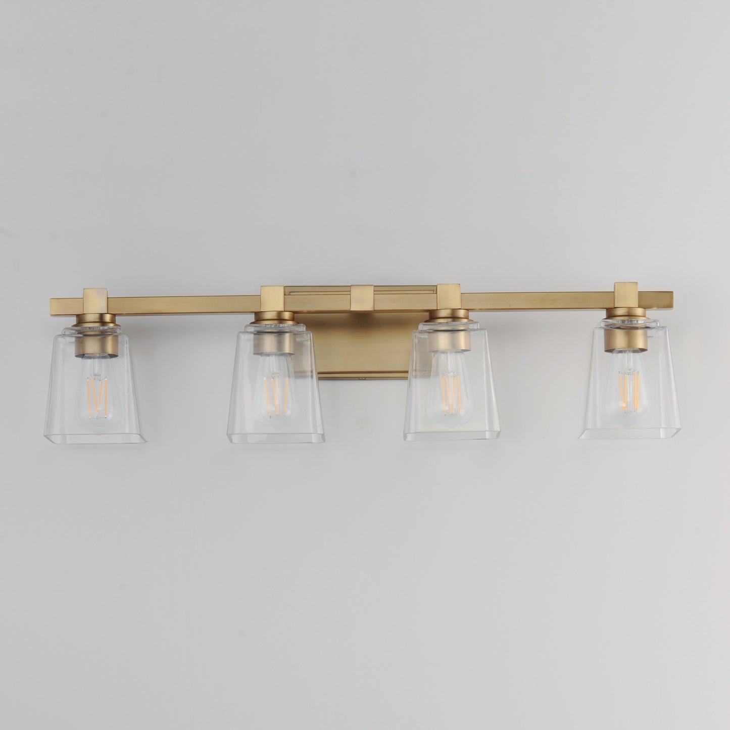 Cubos 4-Light Bath Vanity Natural Aged Brass by Maxim Lighting
