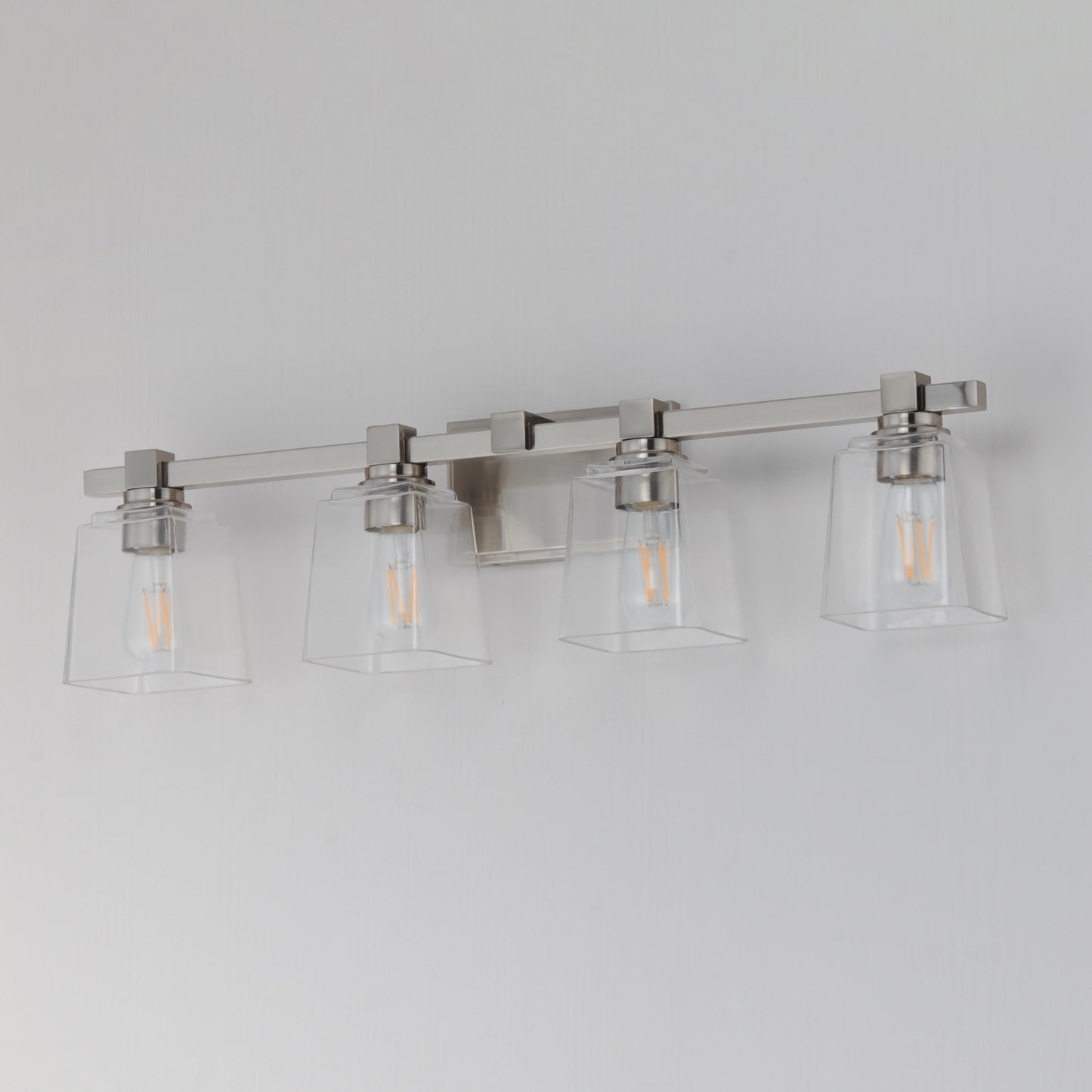 Cubos 4-Light Bath Vanity Satin Nickel by Maxim Lighting