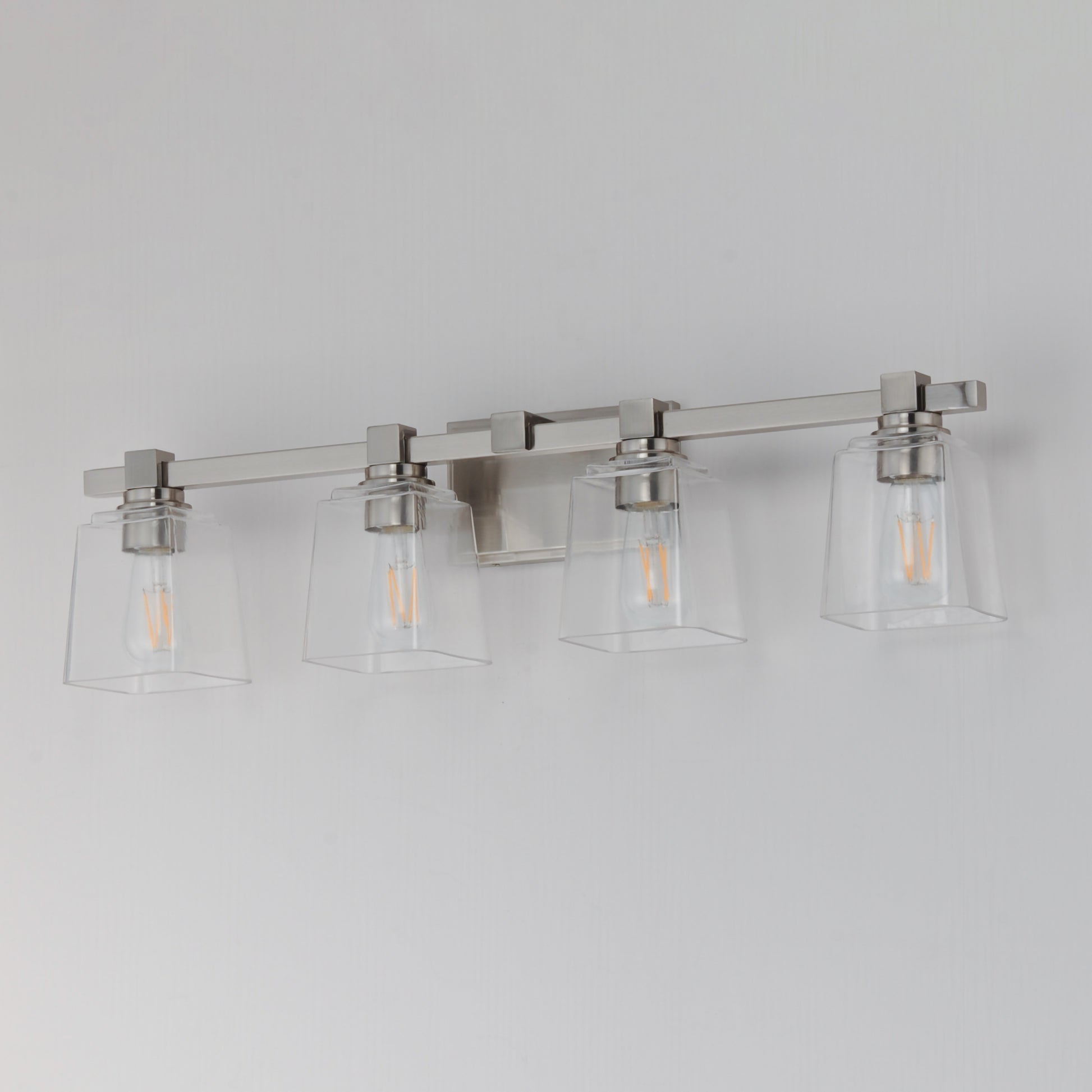 Cubos 4-Light Bath Vanity Satin Nickel by Maxim Lighting