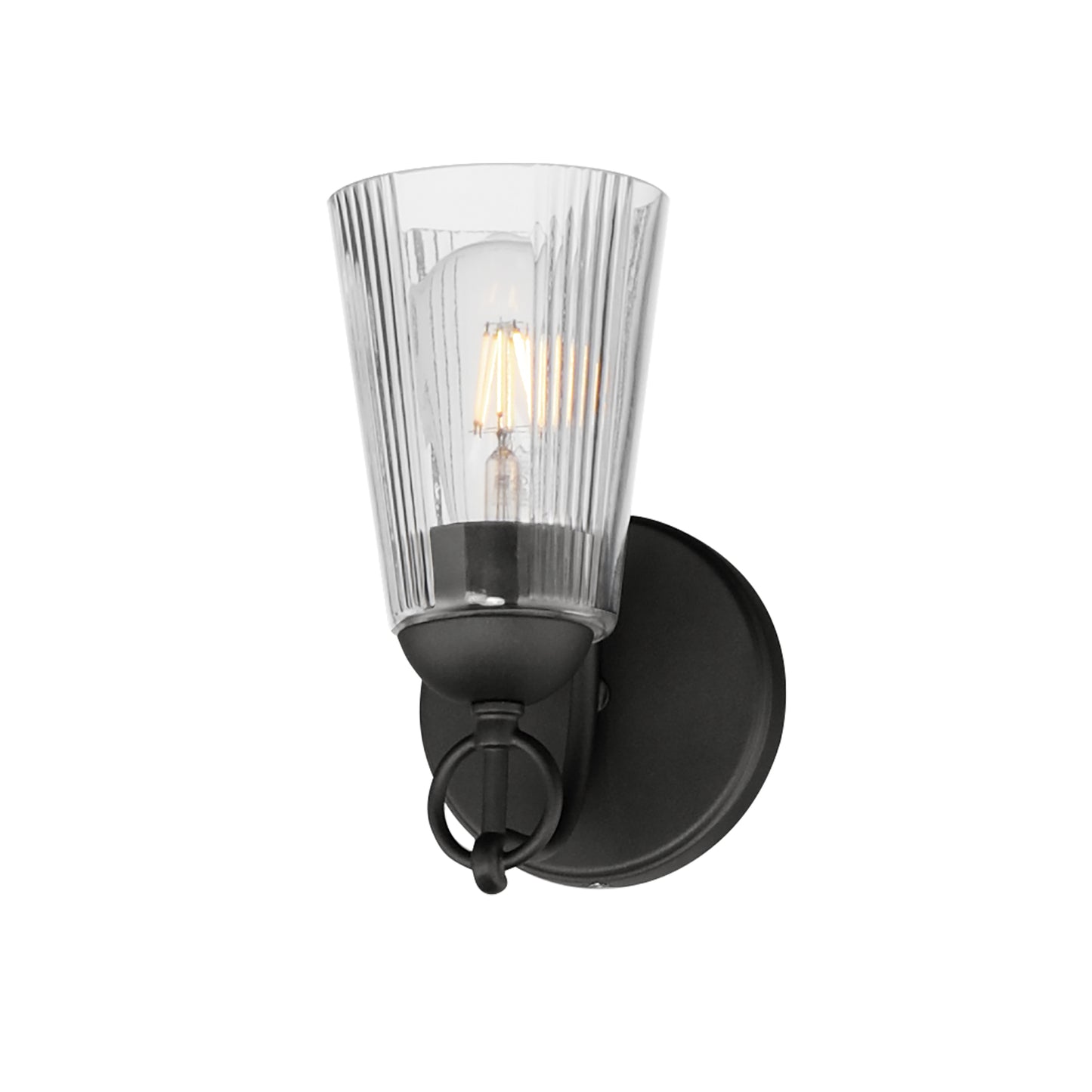 Jackson Hole Wall Sconce Black by Maxim Lighting