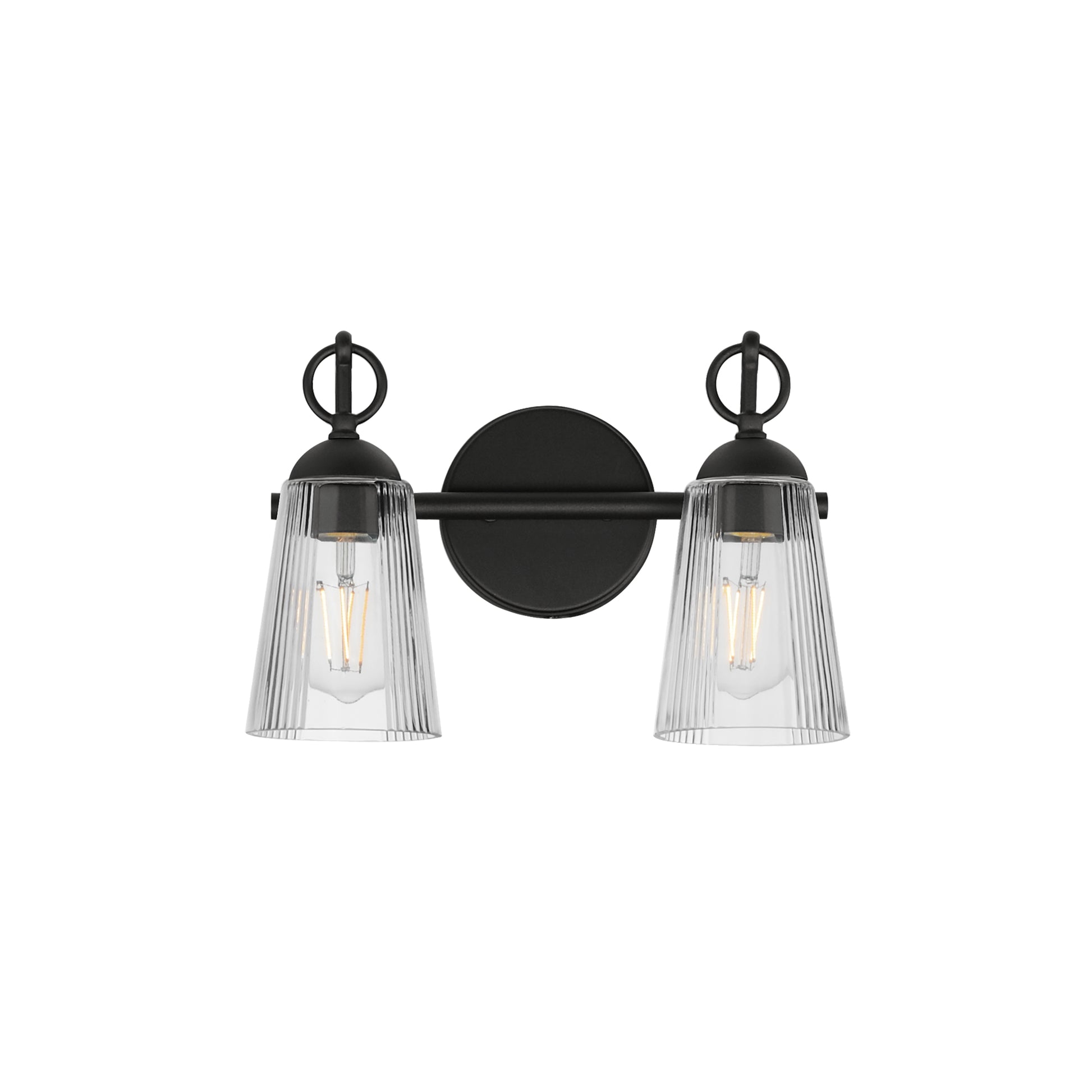 Jackson Hole 2-Light Wall Sconce Black by Maxim Lighting