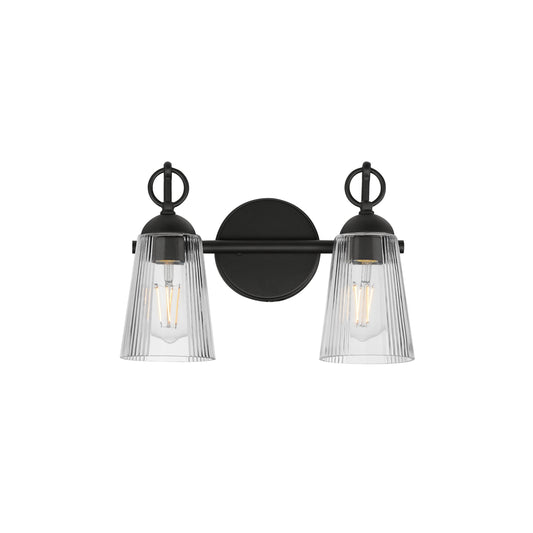Jackson Hole 2-Light Wall Sconce Black by Maxim Lighting