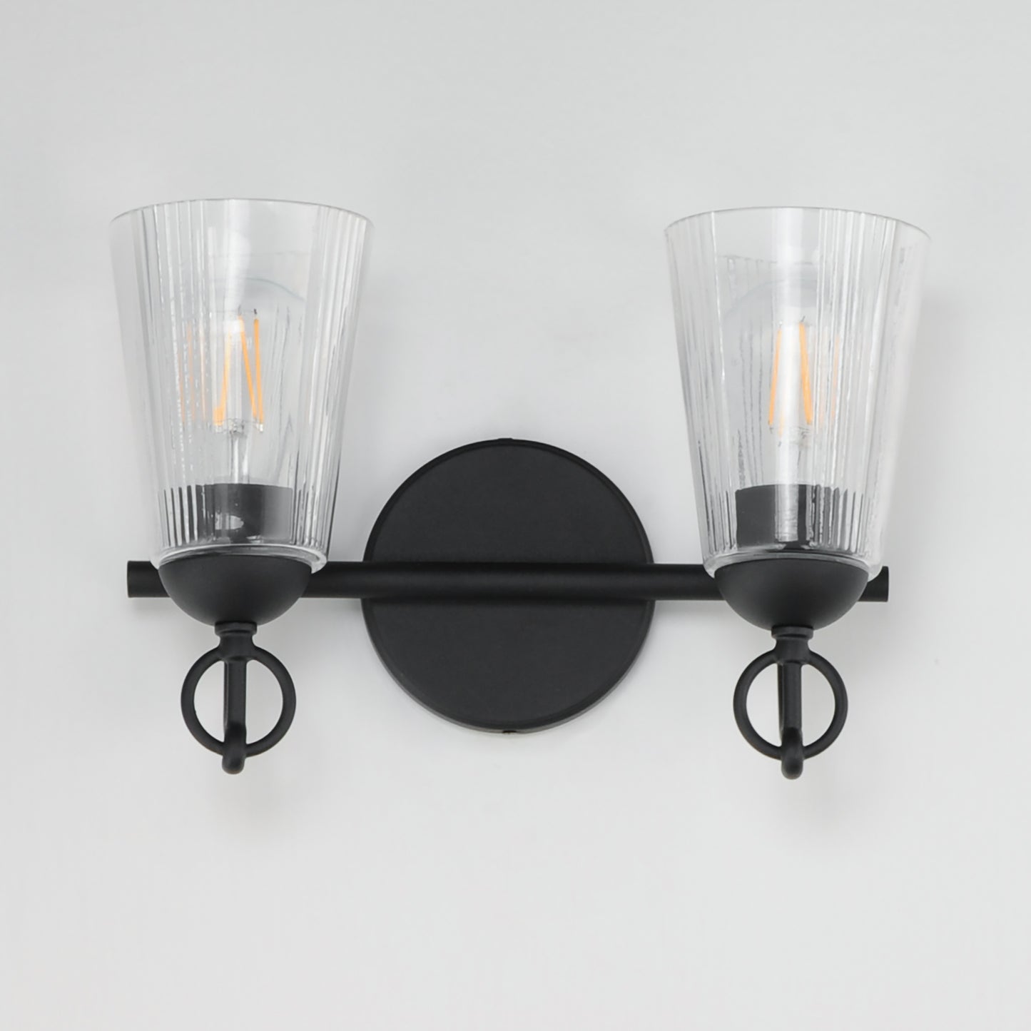 Jackson Hole 2-Light Wall Sconce Black by Maxim Lighting