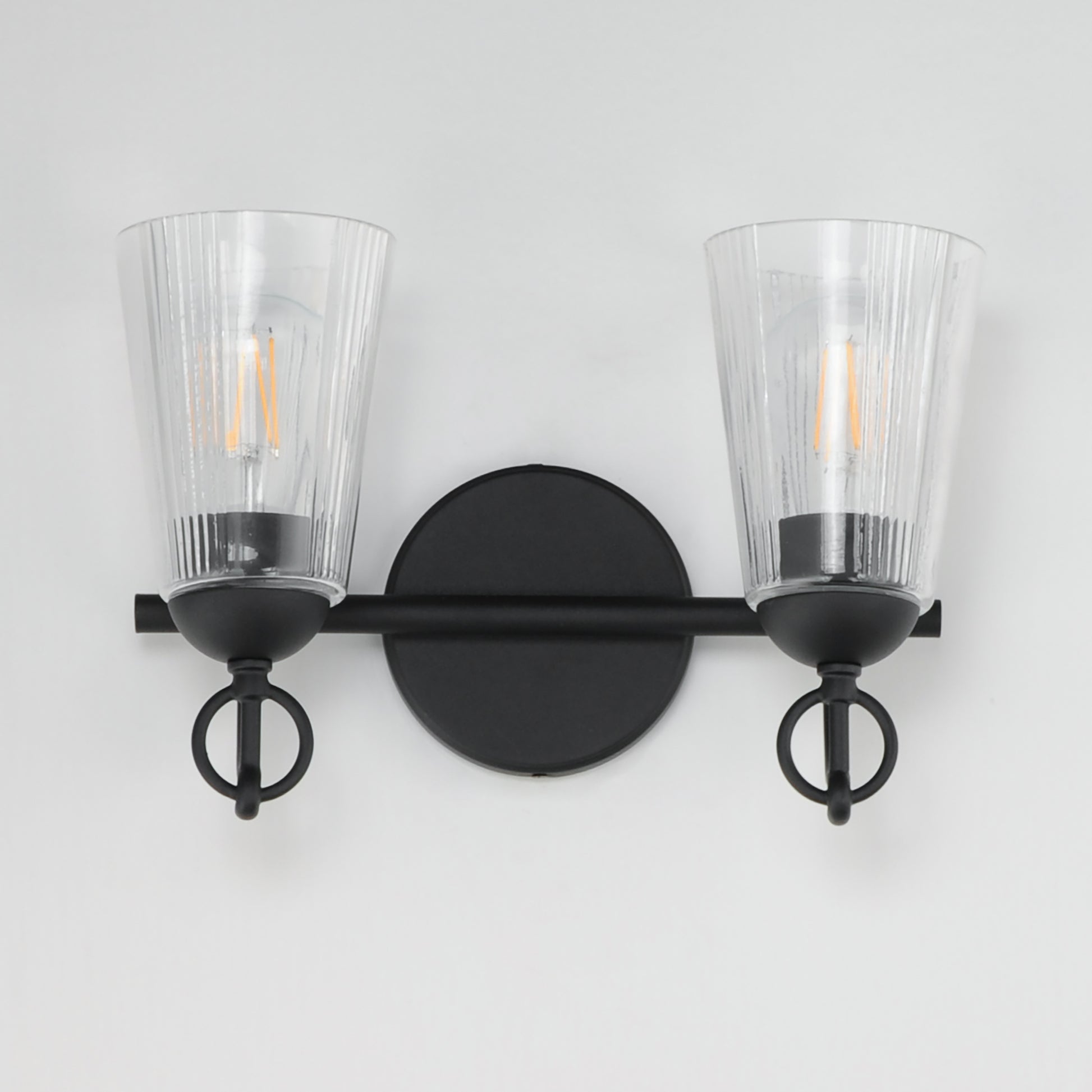 Jackson Hole 2-Light Wall Sconce Black by Maxim Lighting
