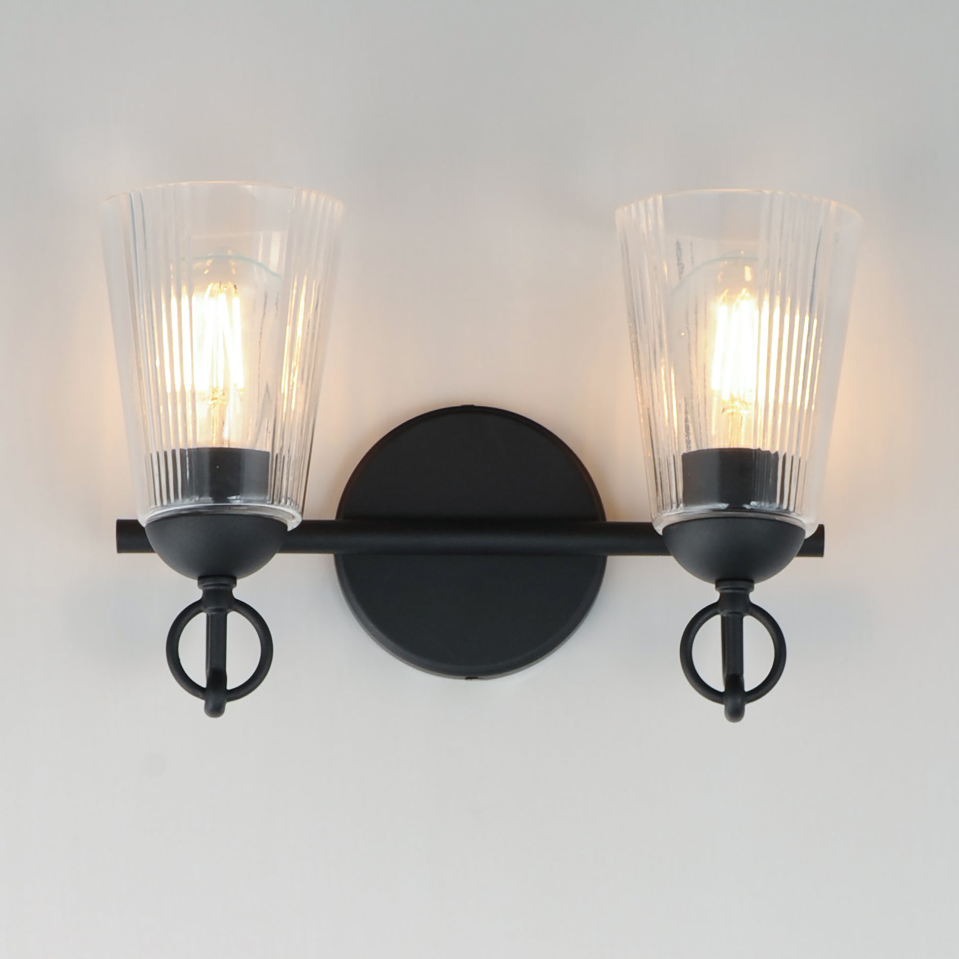 Jackson Hole 2-Light Wall Sconce Black by Maxim Lighting
