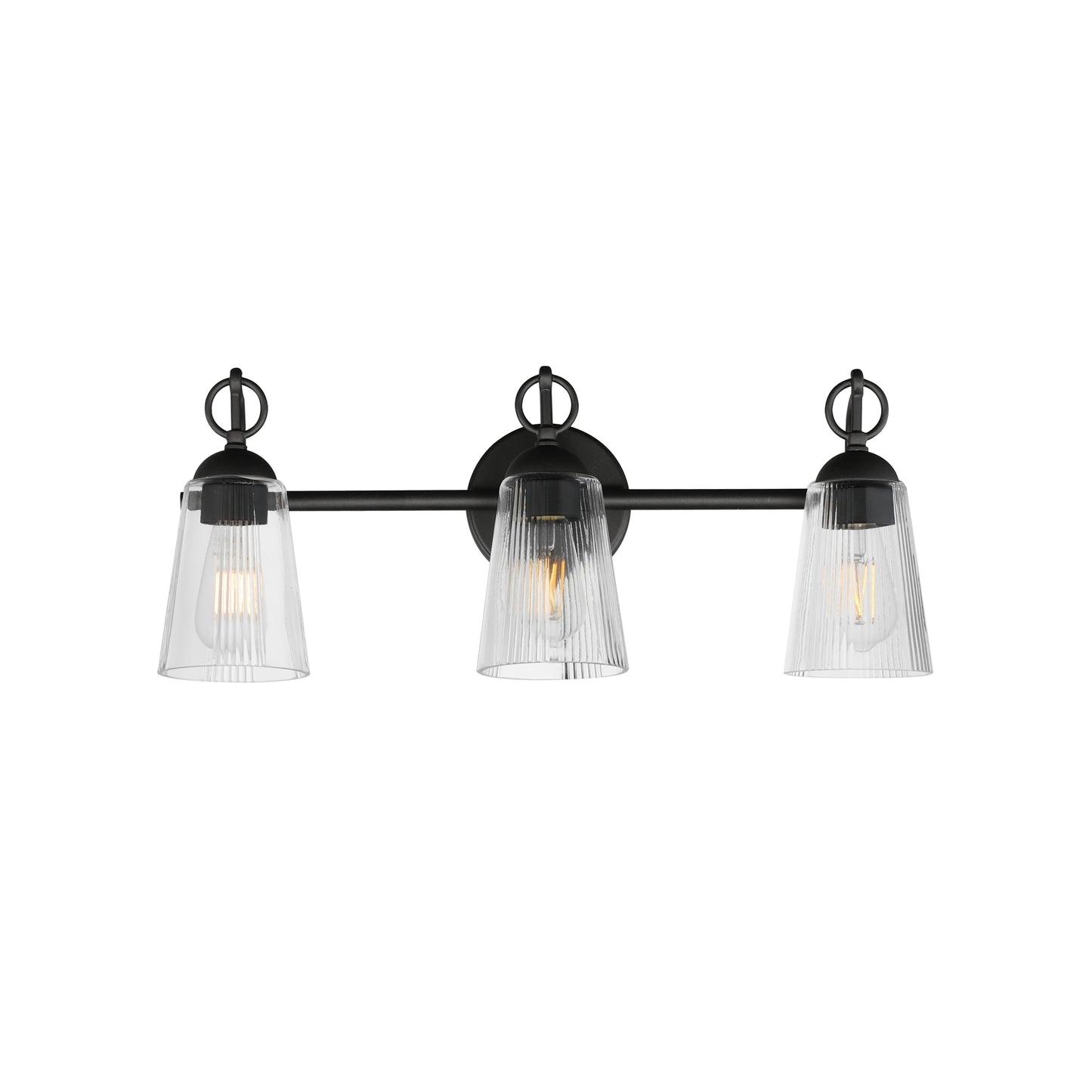 Jackson Hole 3-Light Bath Vanity Black by Maxim Lighting