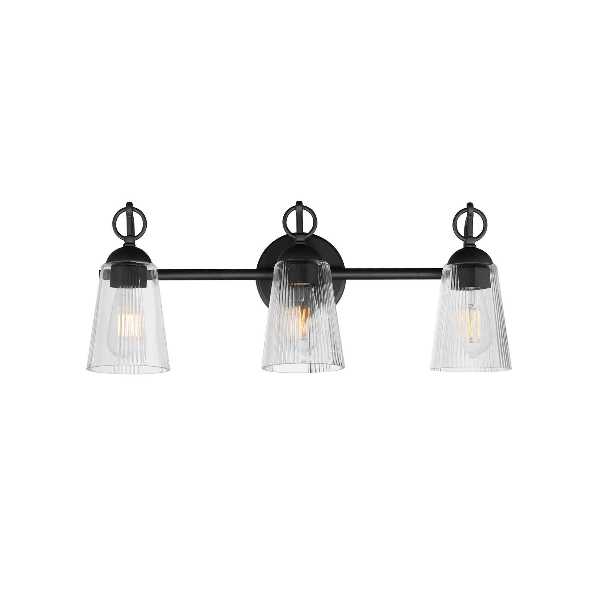 Jackson Hole 3-Light Bath Vanity Black by Maxim Lighting