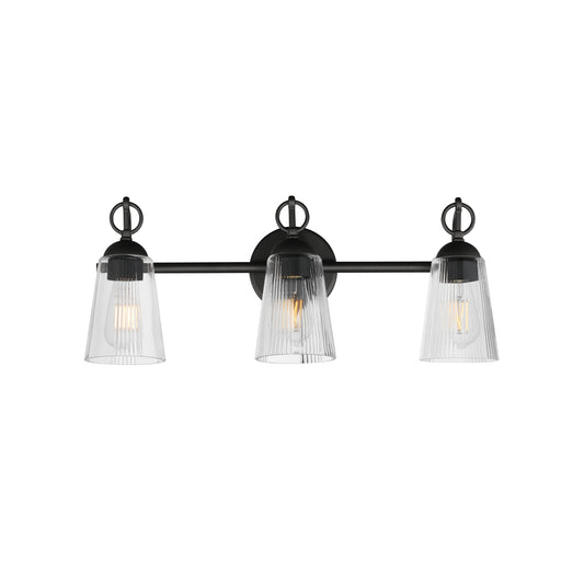 Jackson Hole 3-Light Bath Vanity Black by Maxim Lighting