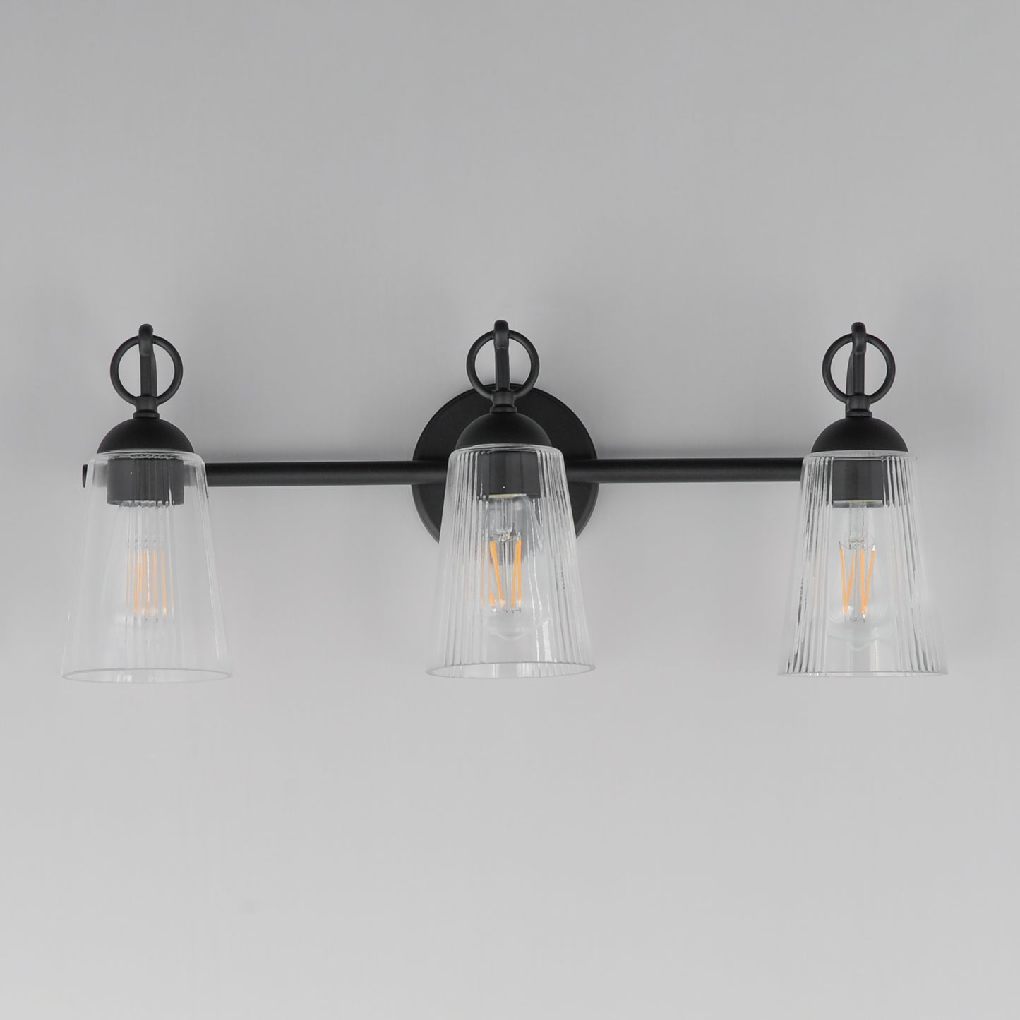 Jackson Hole 3-Light Bath Vanity Black by Maxim Lighting