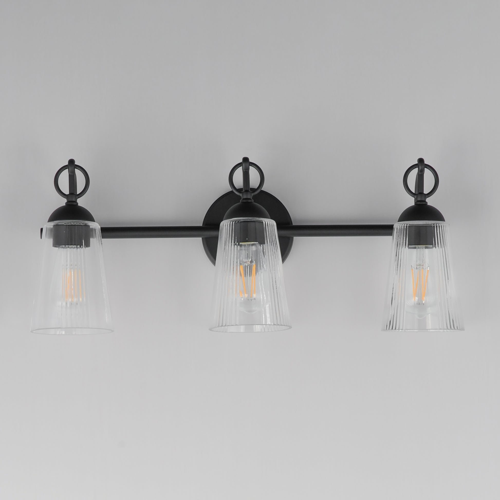 Jackson Hole 3-Light Bath Vanity Black by Maxim Lighting