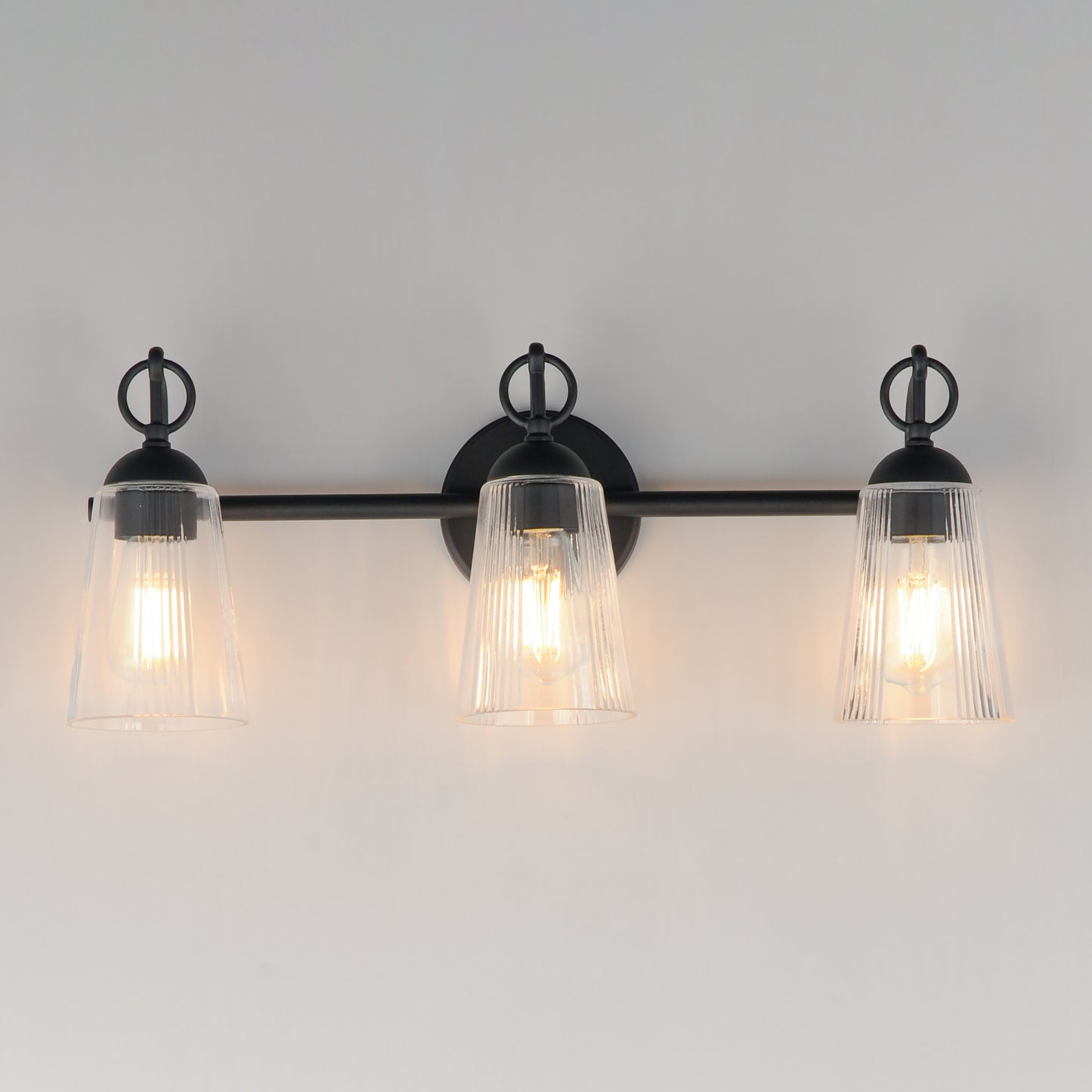 Jackson Hole 3-Light Bath Vanity Black by Maxim Lighting