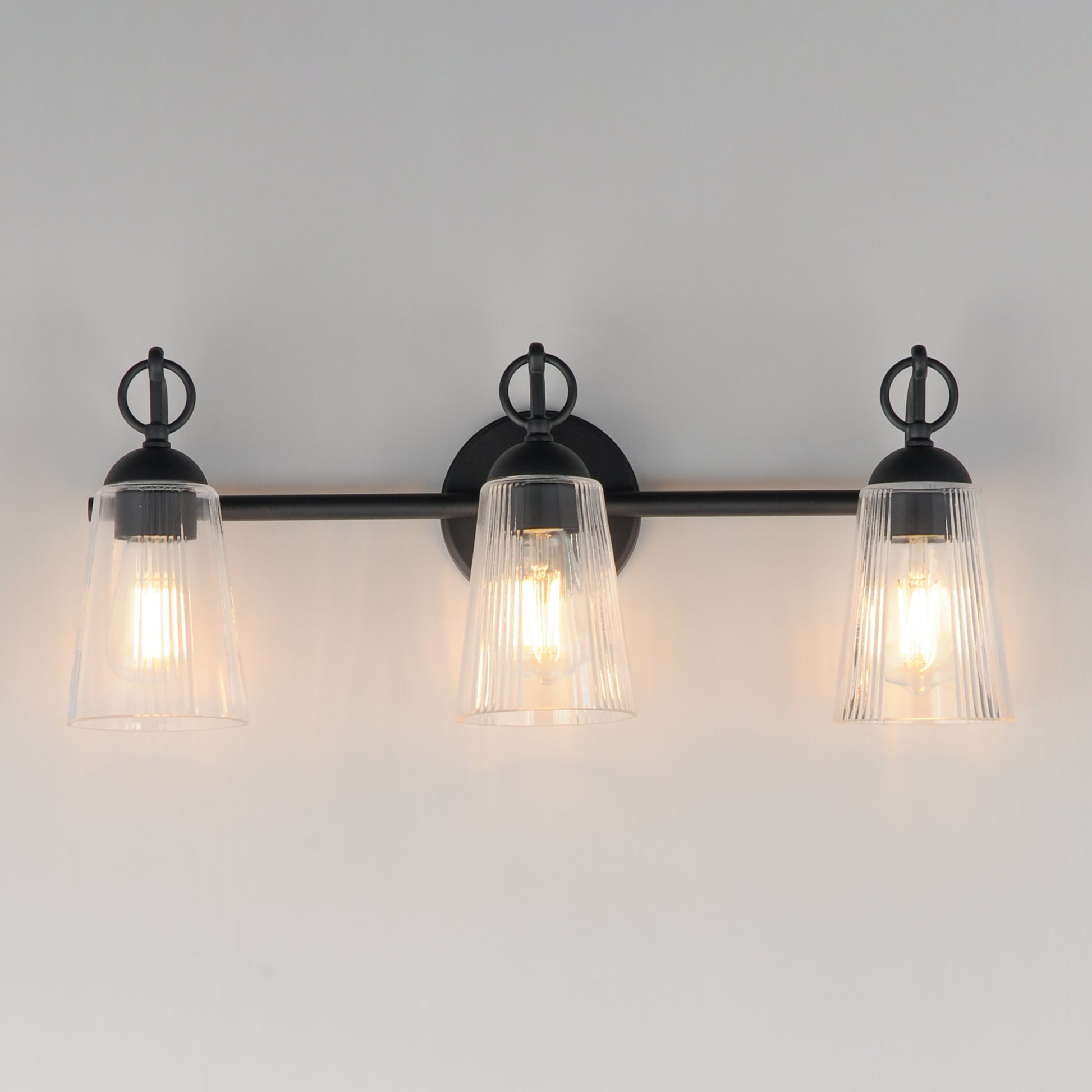 Jackson Hole 3-Light Bath Vanity Black by Maxim Lighting