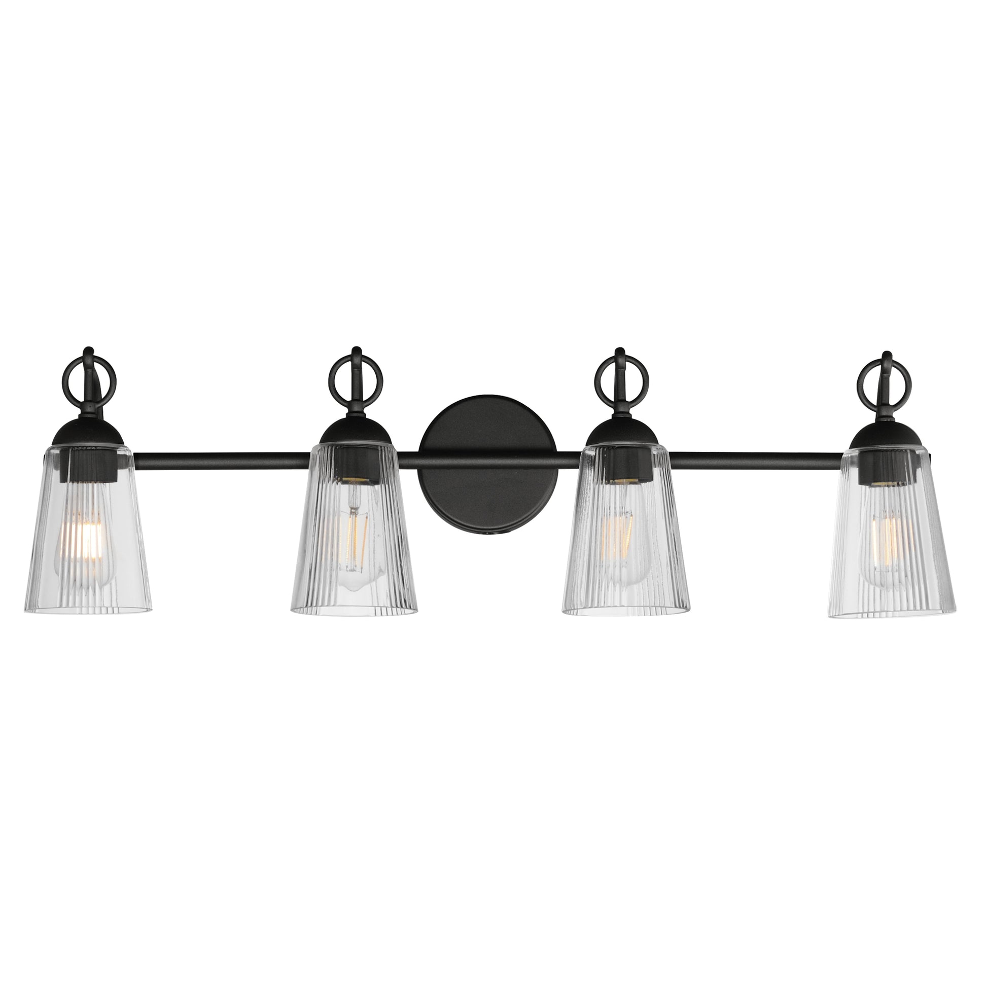 Jackson Hole 4-Light Bath Vanity Black by Maxim Lighting